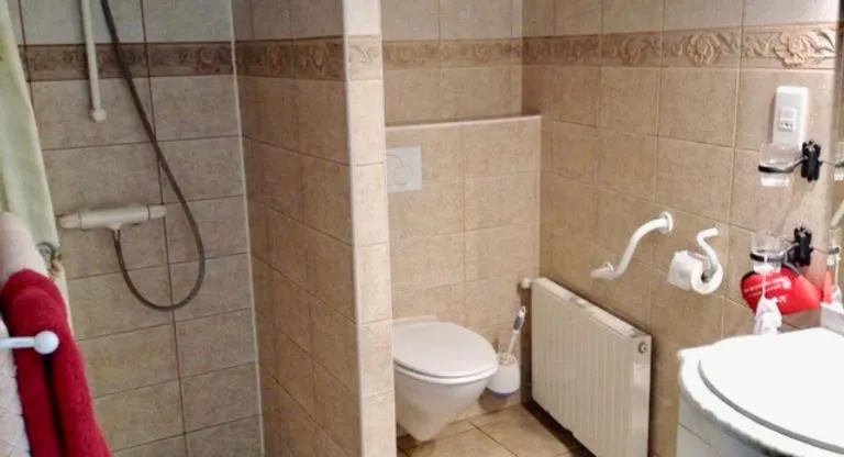 Shower in Aggarthi Bed and Breakfast