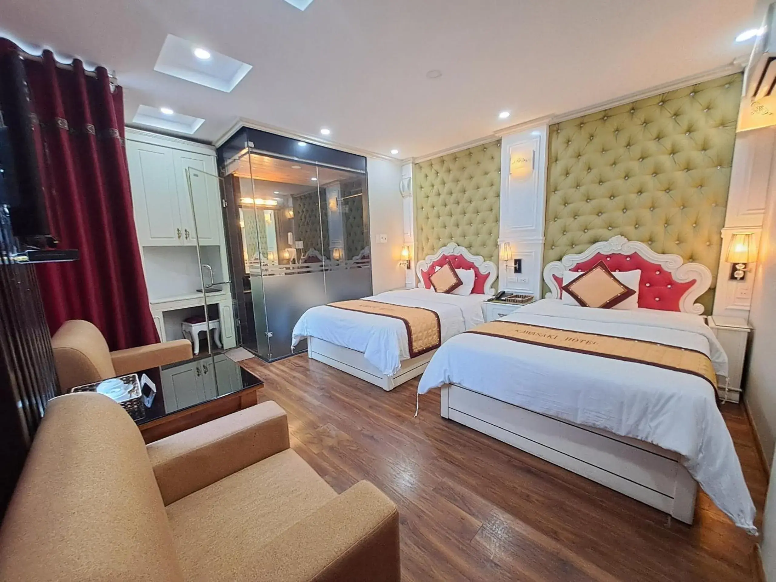 Twin Room with City View in Kawasaki Noi Bai Airport Hotel Twin Room with City View in Kawasaki Noi Bai Airport Hotel