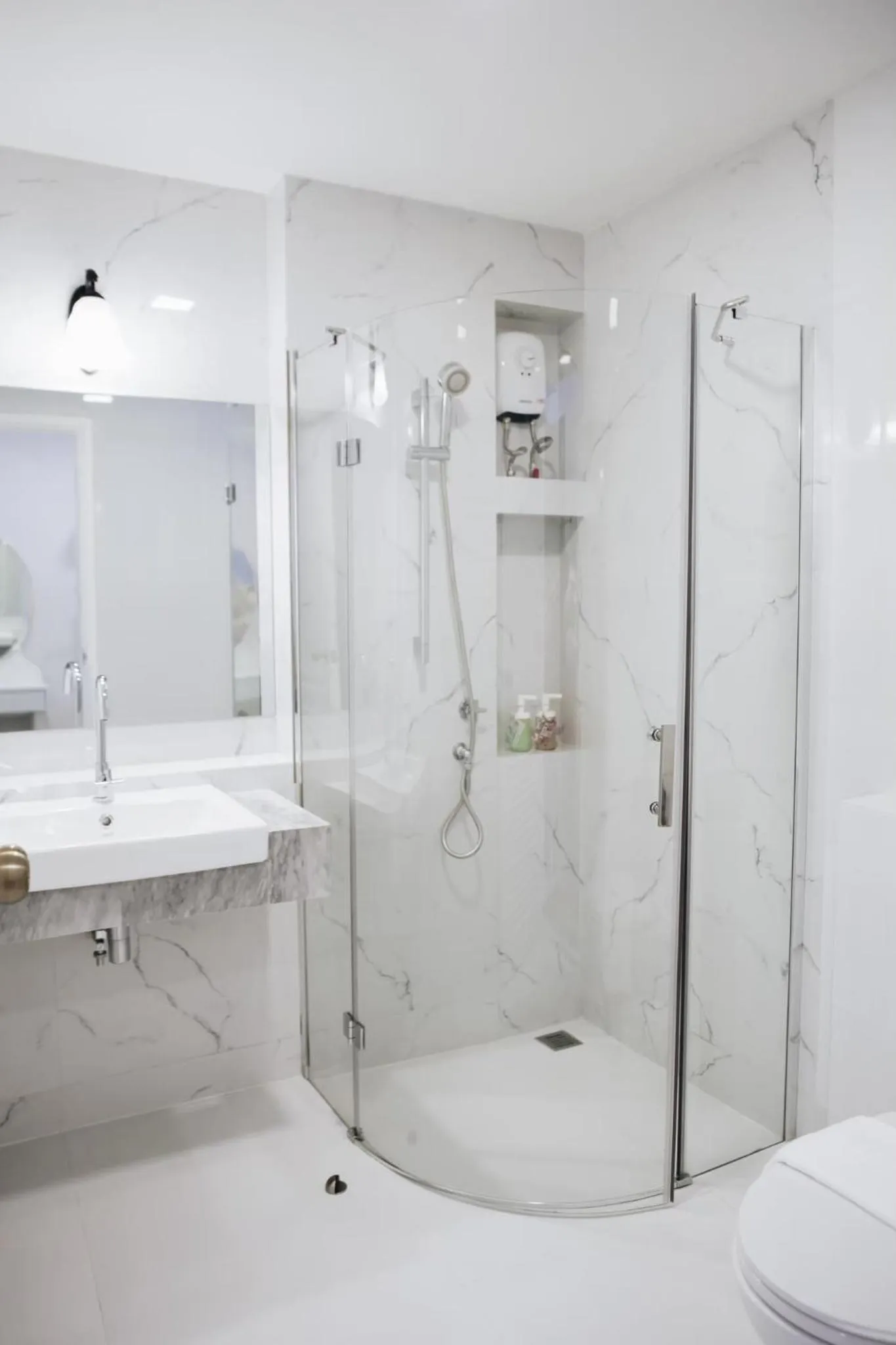 Shower in La Riva Boutique Hotel