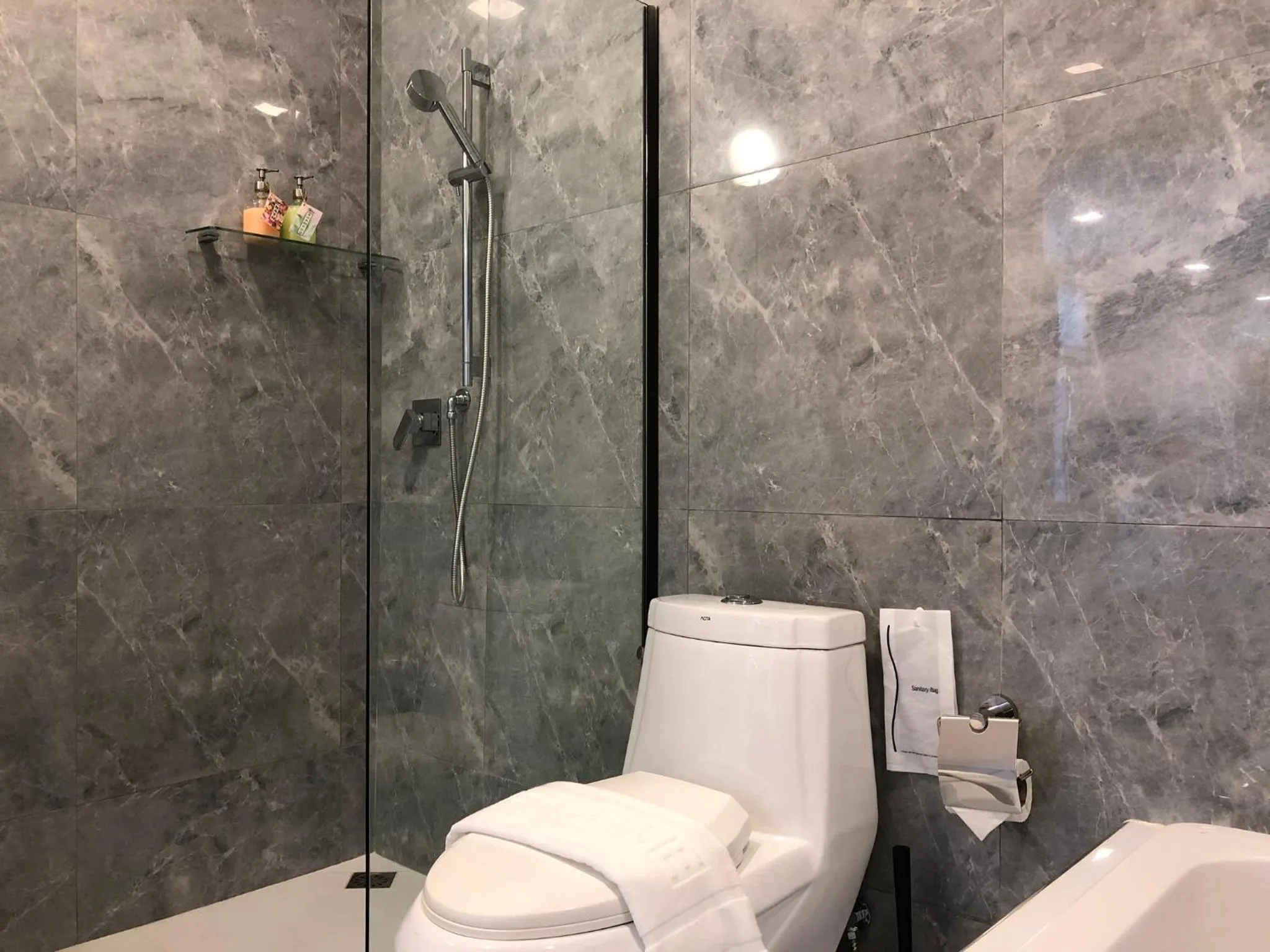 Shower in La Riva Boutique Hotel