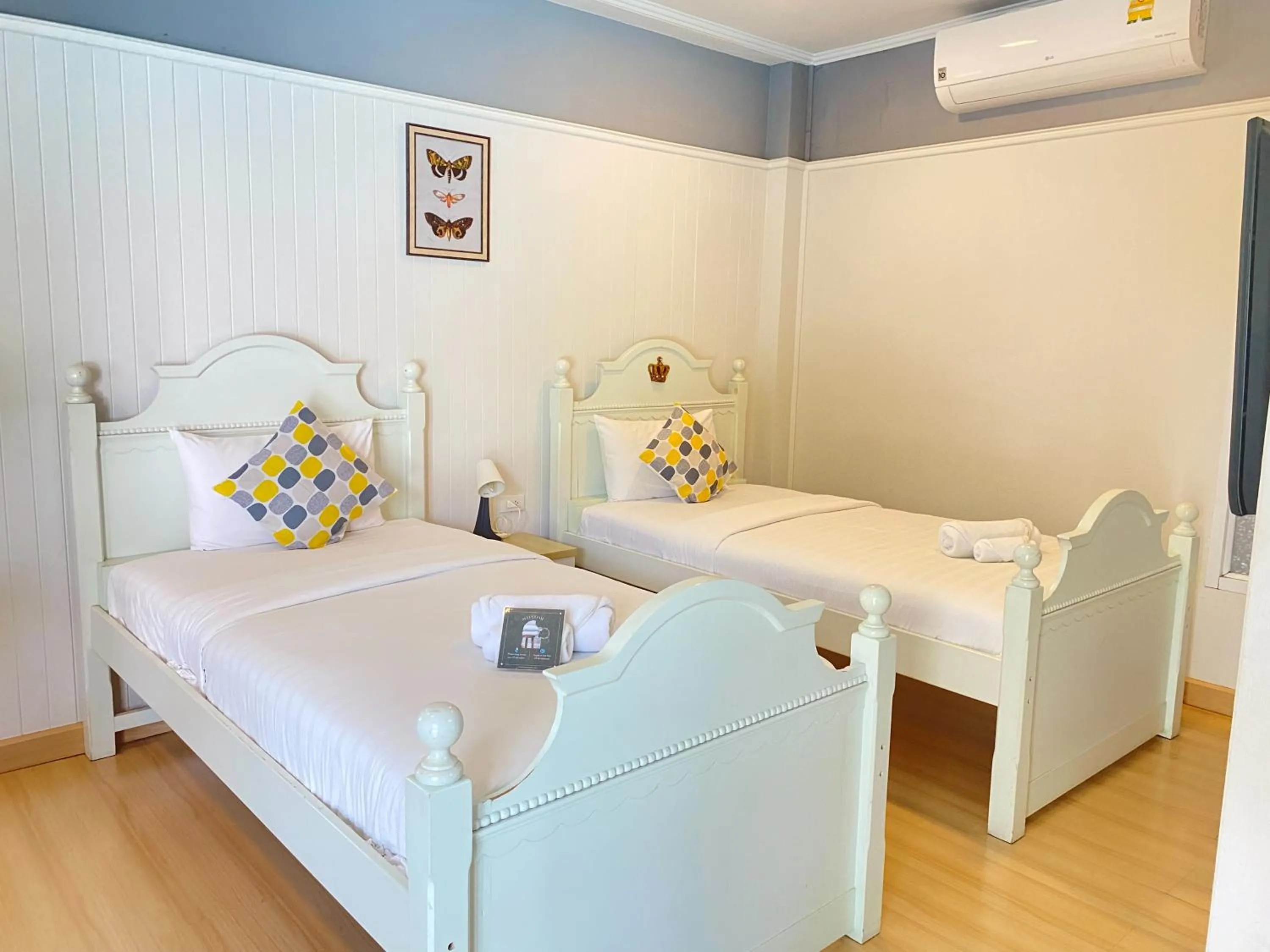 Bed in La Riva Boutique Hotel