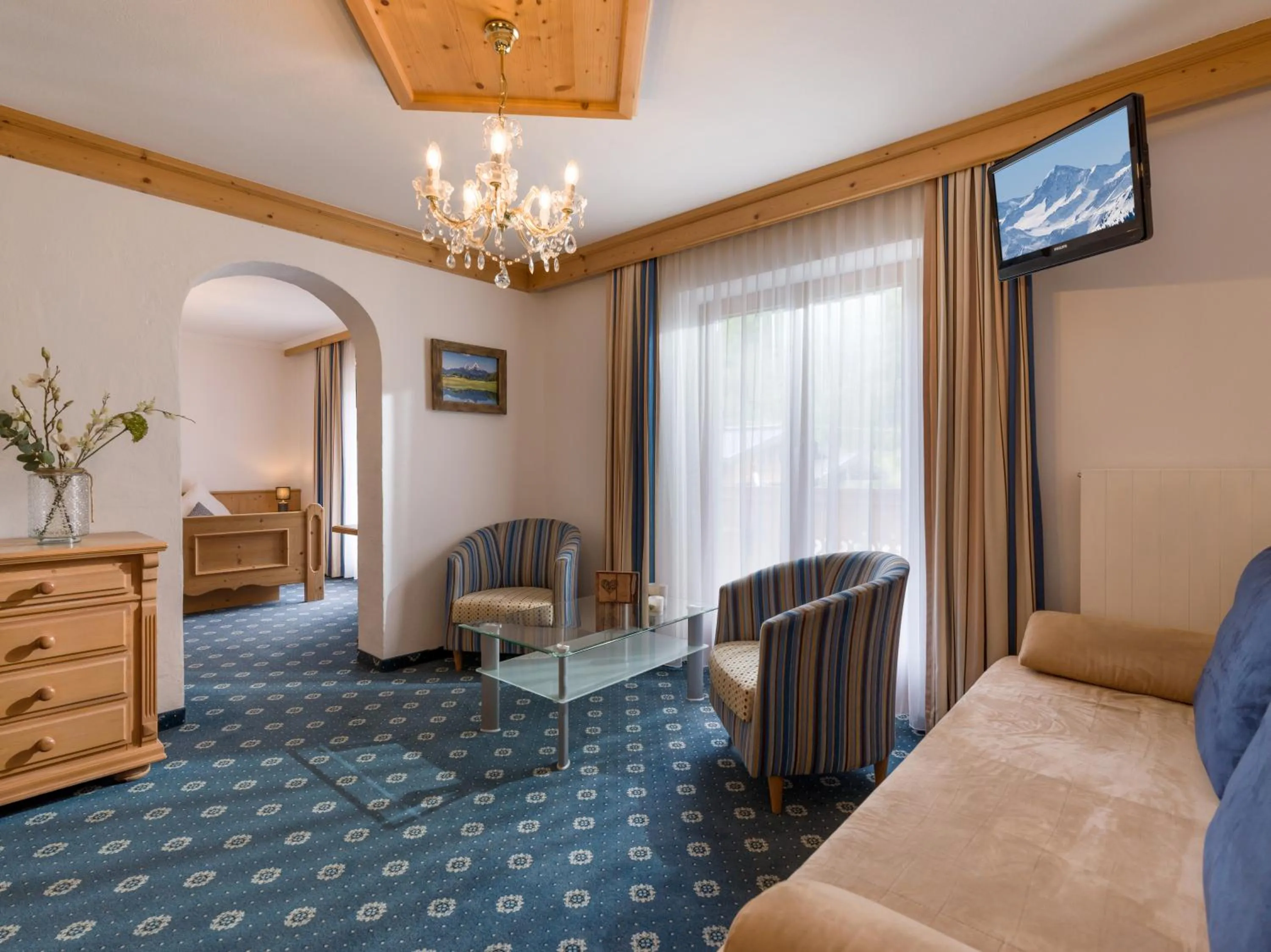 Bed in Landhaus Alpenherz