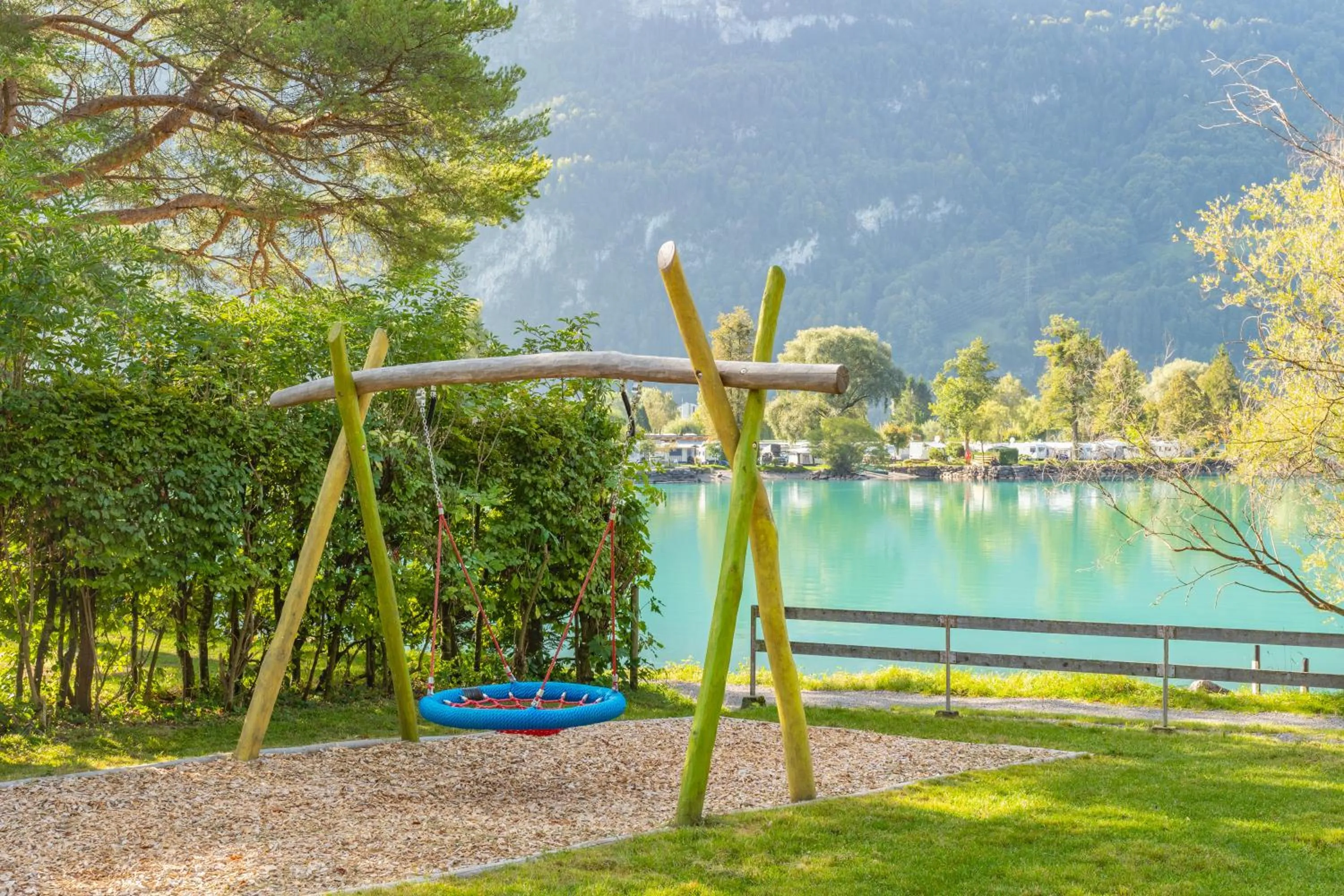 Children play ground in Brienz Youth Hostel