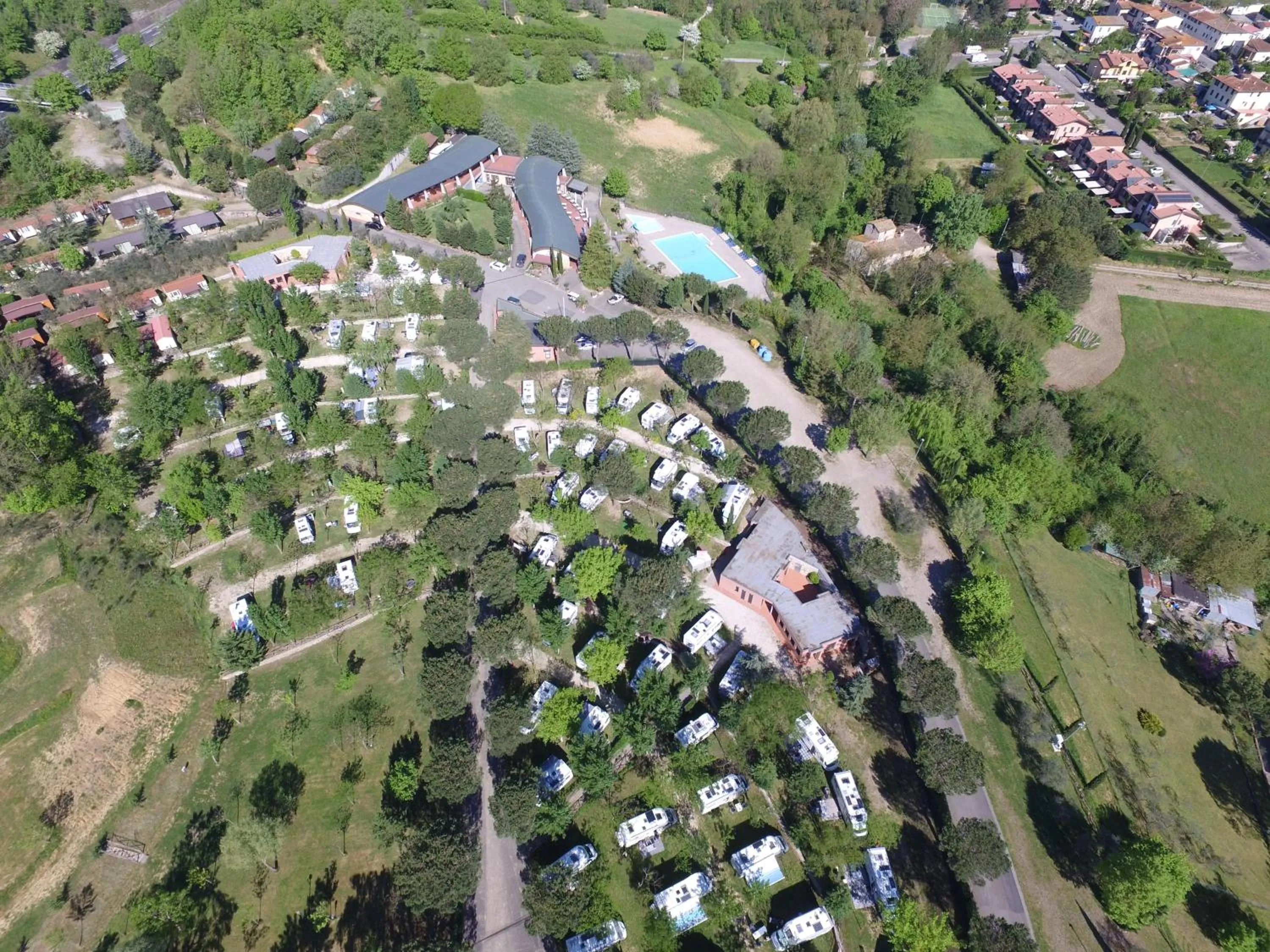 Bird's eye view in Camping Village Il Poggetto