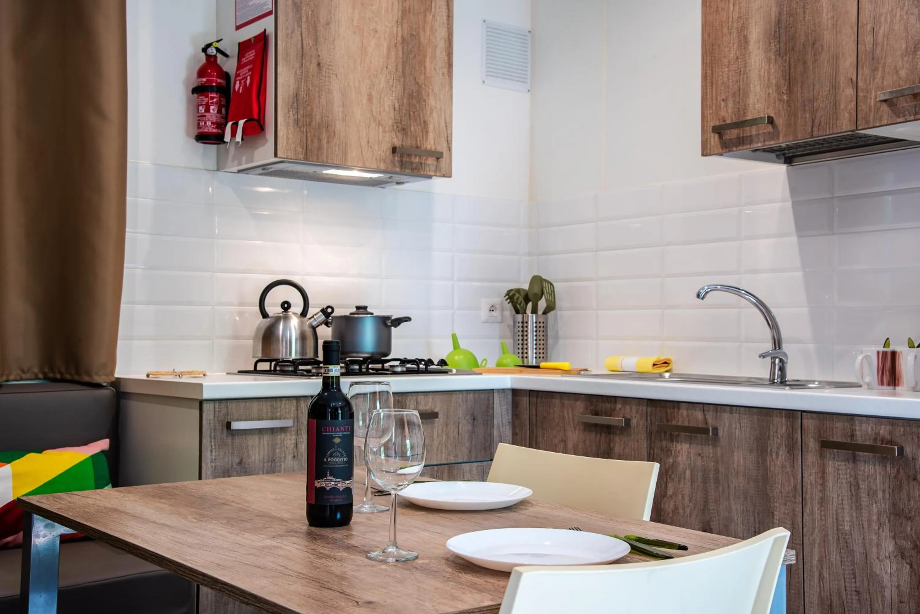 Kitchen or kitchenette in Camping Village Il Poggetto