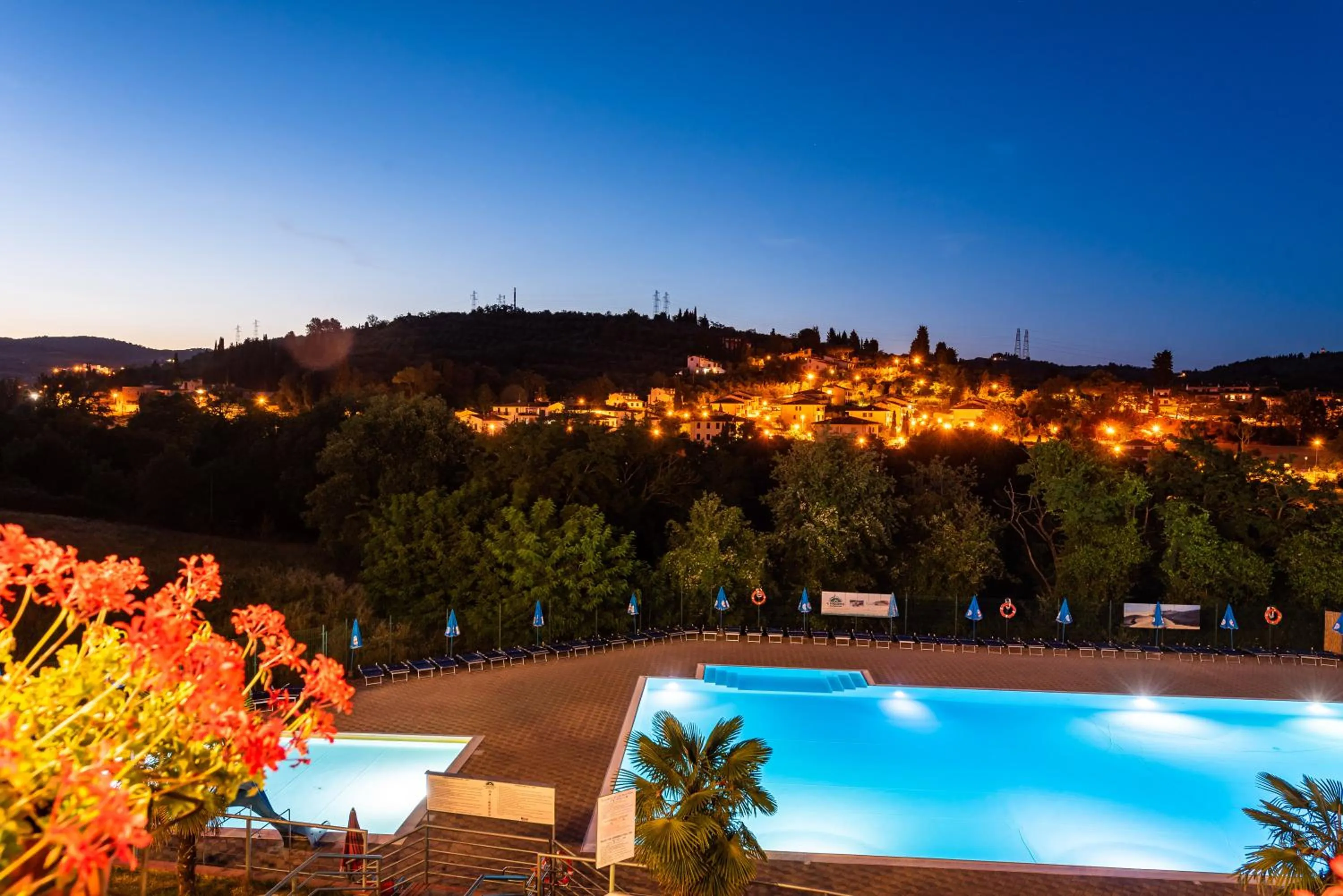 Pool view in Camping Village Il Poggetto