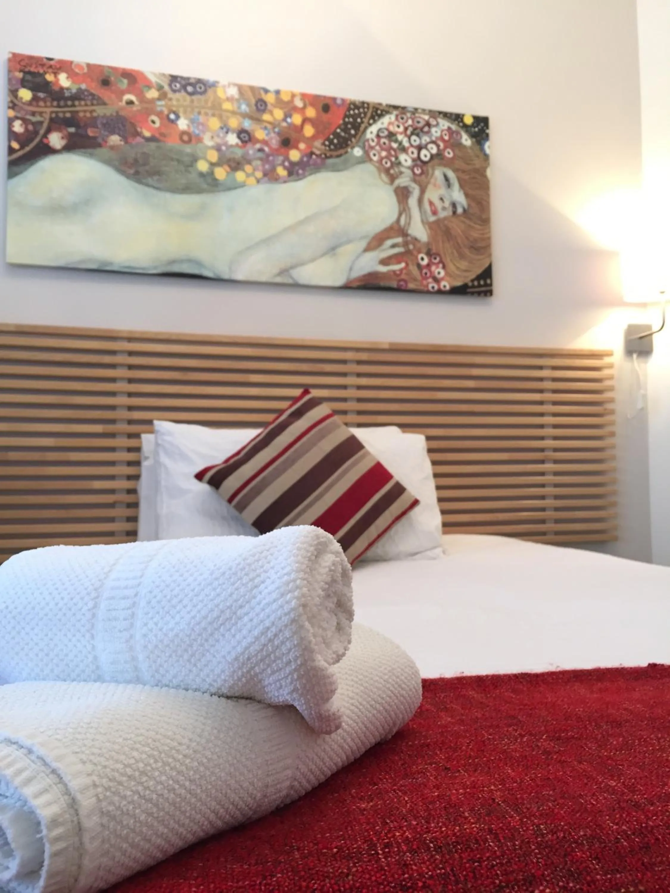 Bed in Dockside Hotel