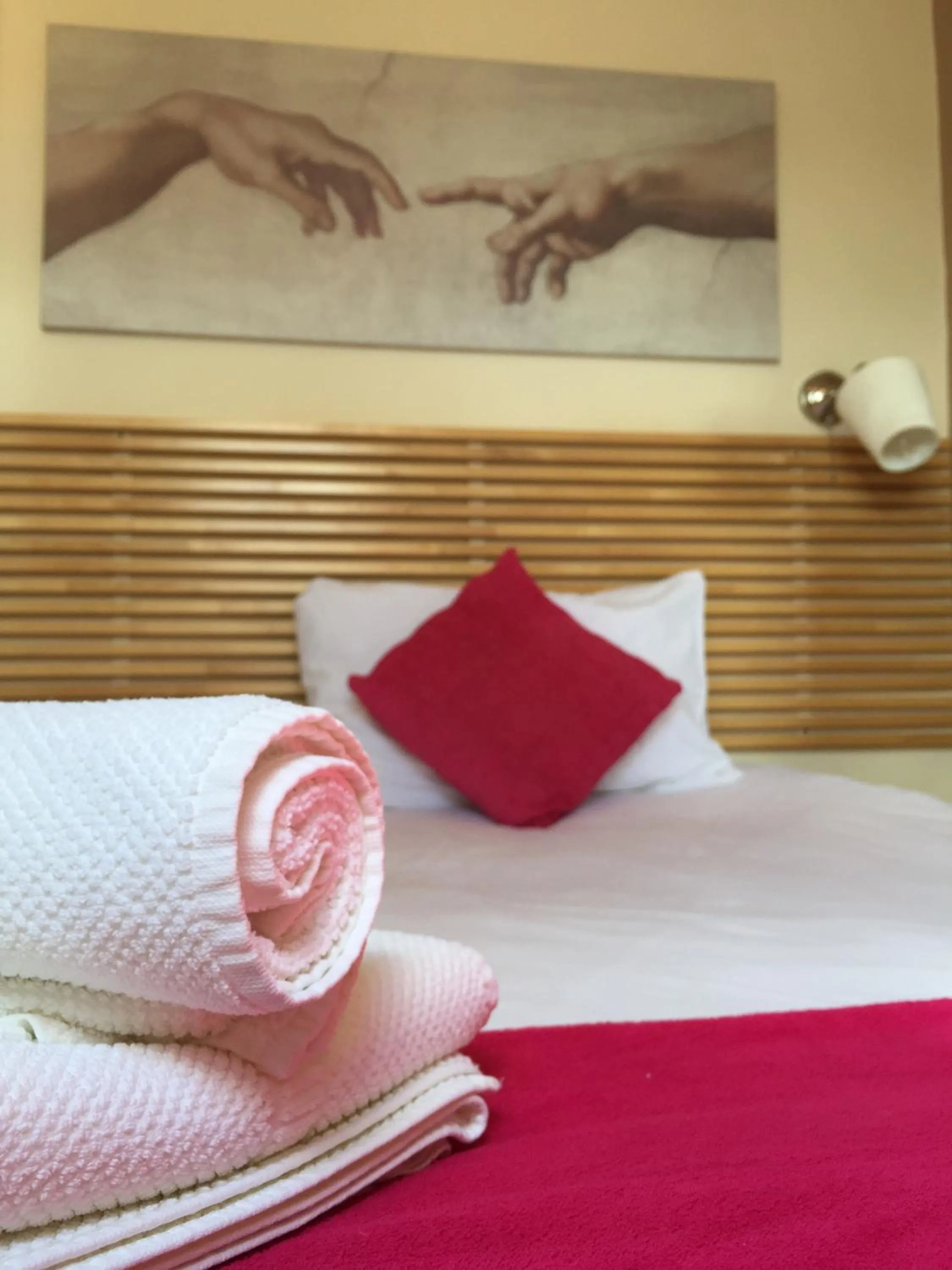 Decorative detail, Bed in Dockside Hotel