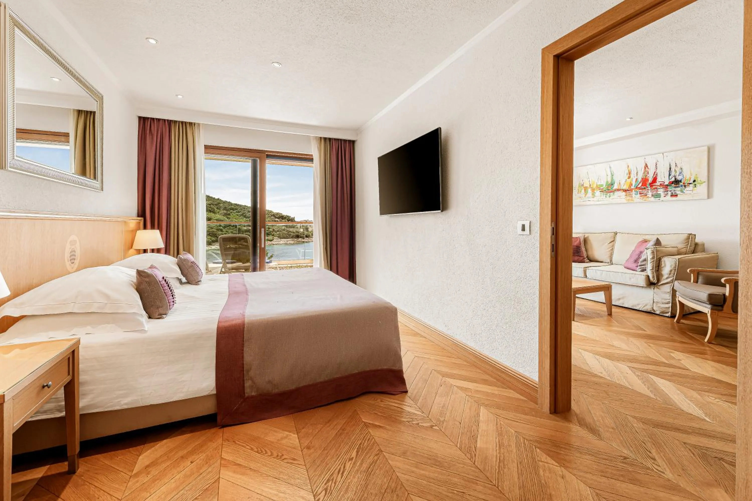 Bed in Villa Malo More