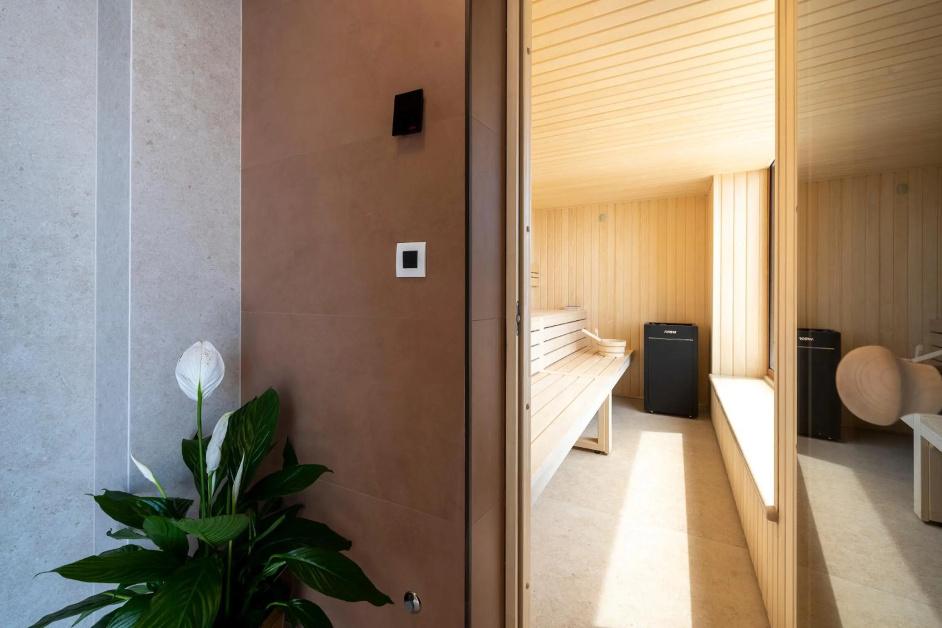 Sauna, Bed in Villa Malo More