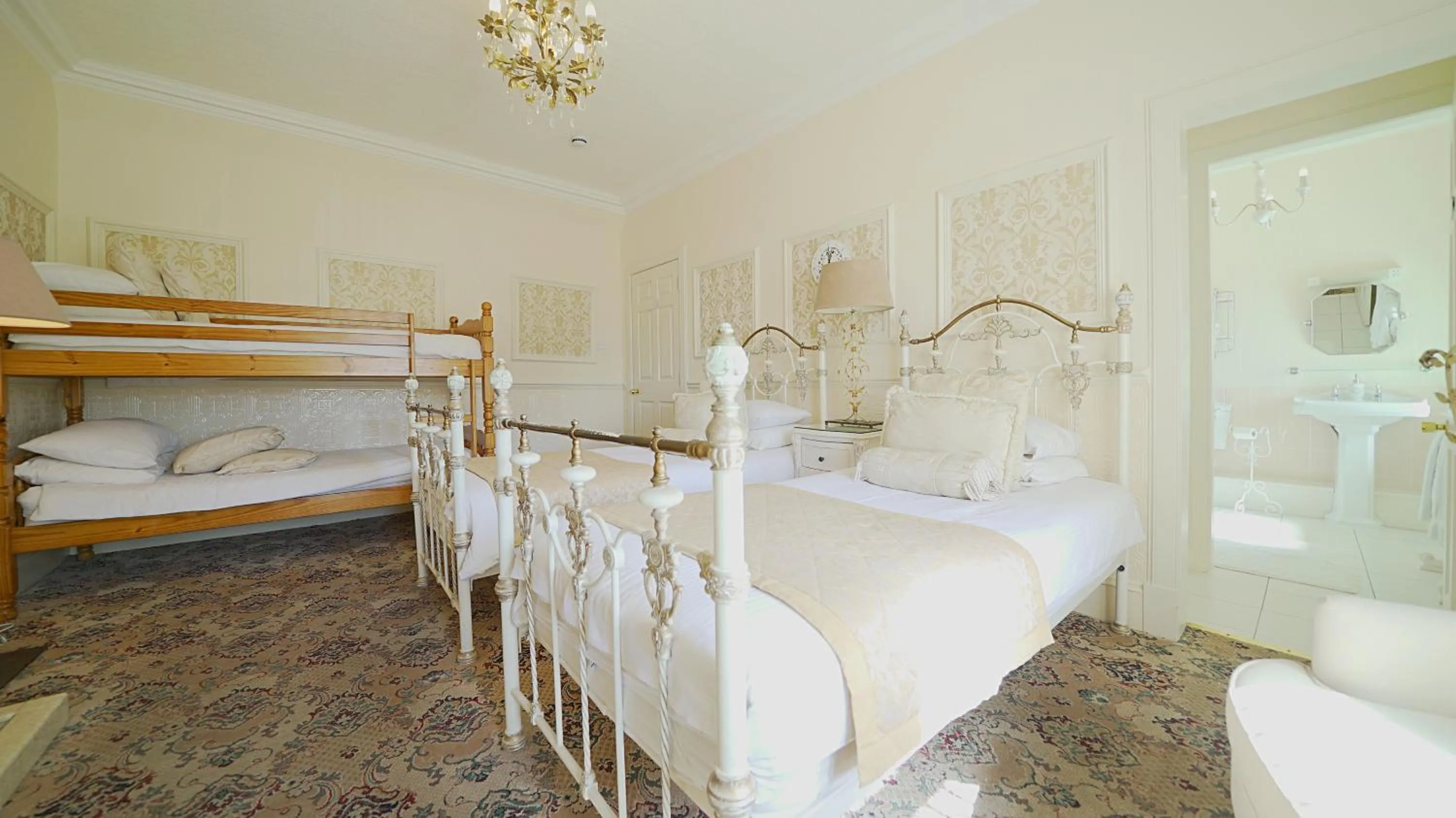 Bed in The Old Tramhouse Self Catering Apartments