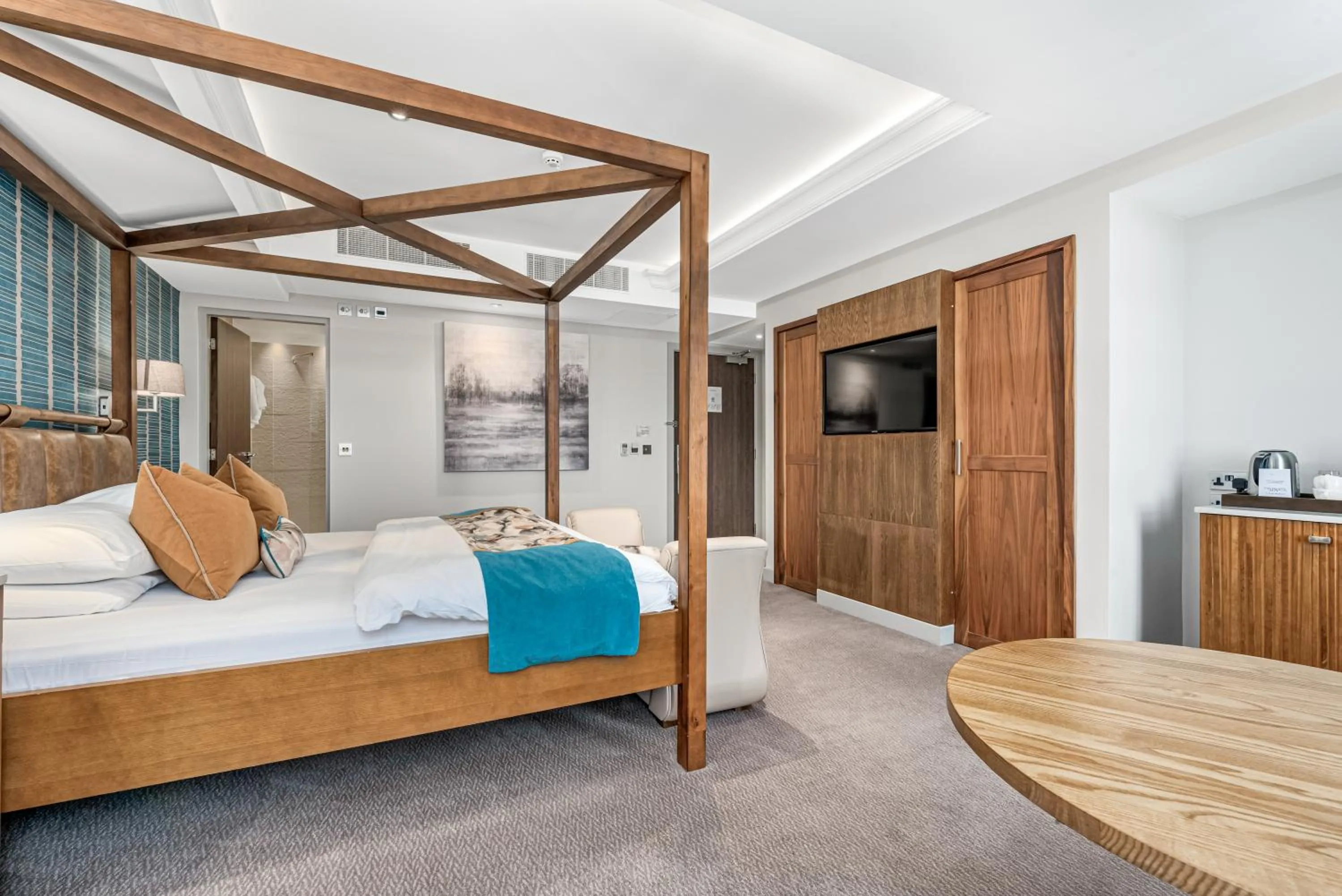 Bed in Spa Hotel at Ribby Hall Village