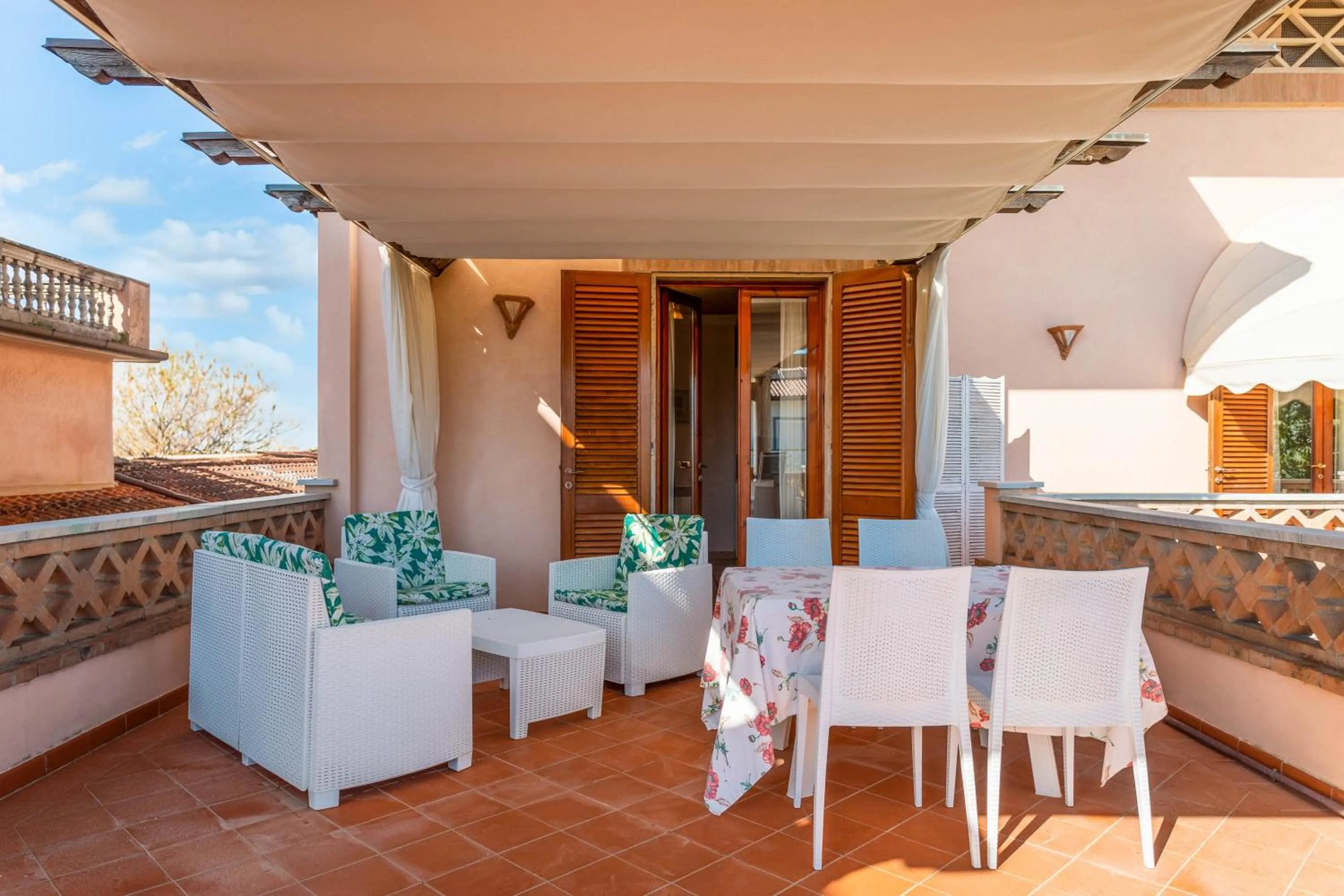 Patio in Hotel Sonia