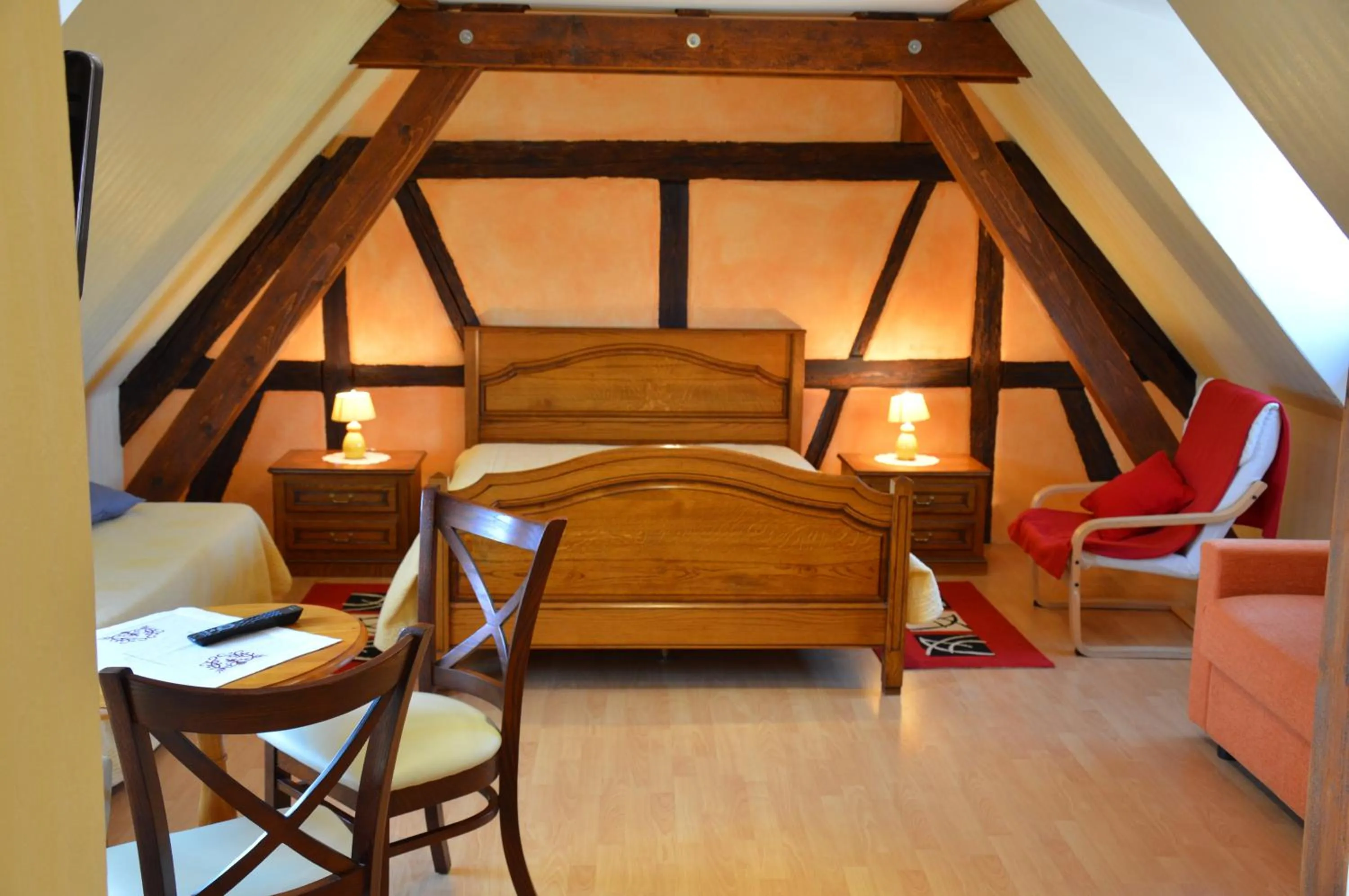 Photo of the whole room, Bed in Hôtel Restaurant À la ville de Nancy