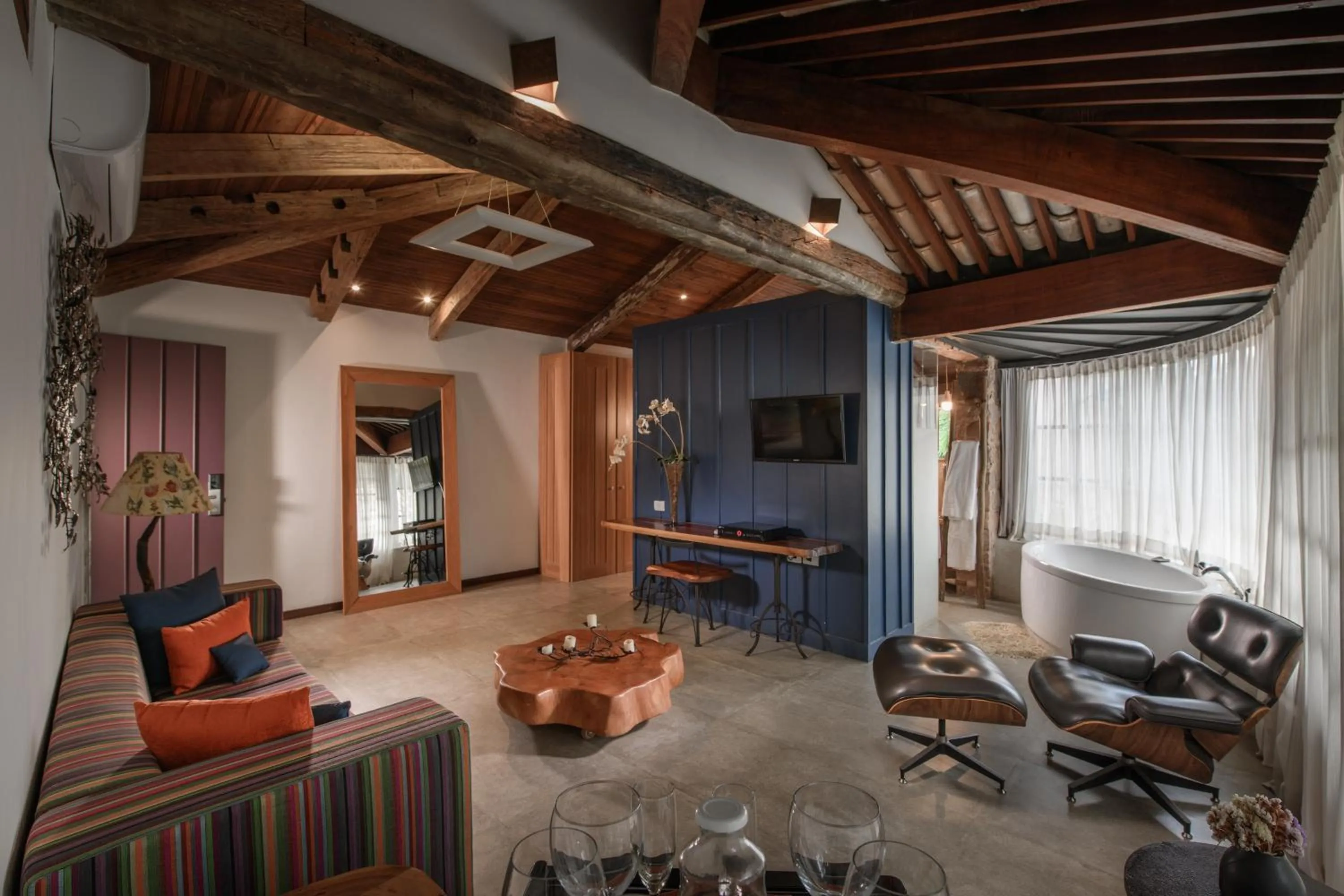 Living room in Hotel Canto das Águas - Roteiro de Charme