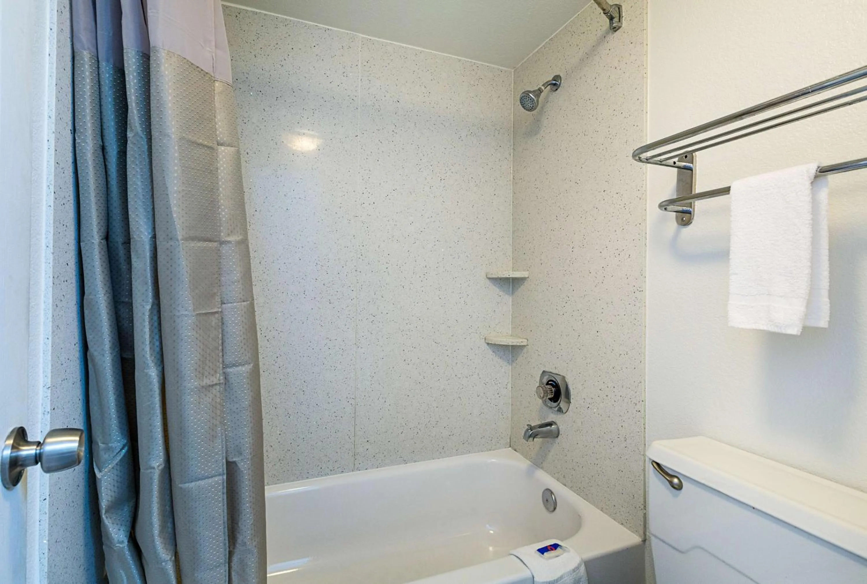 Shower in Motel 6-Dallas, TX - Market Center