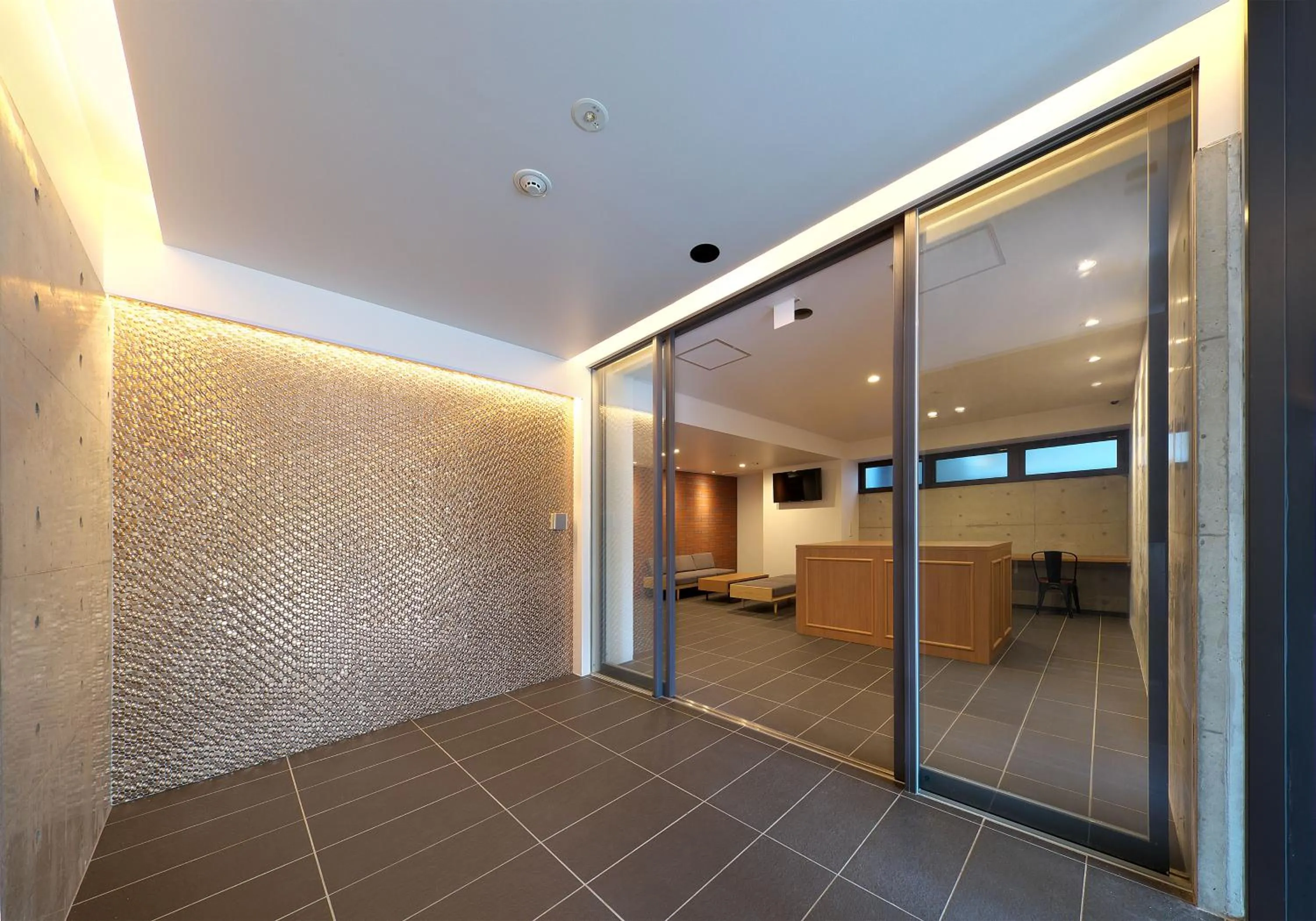 Lobby or reception in e-stay ebisu