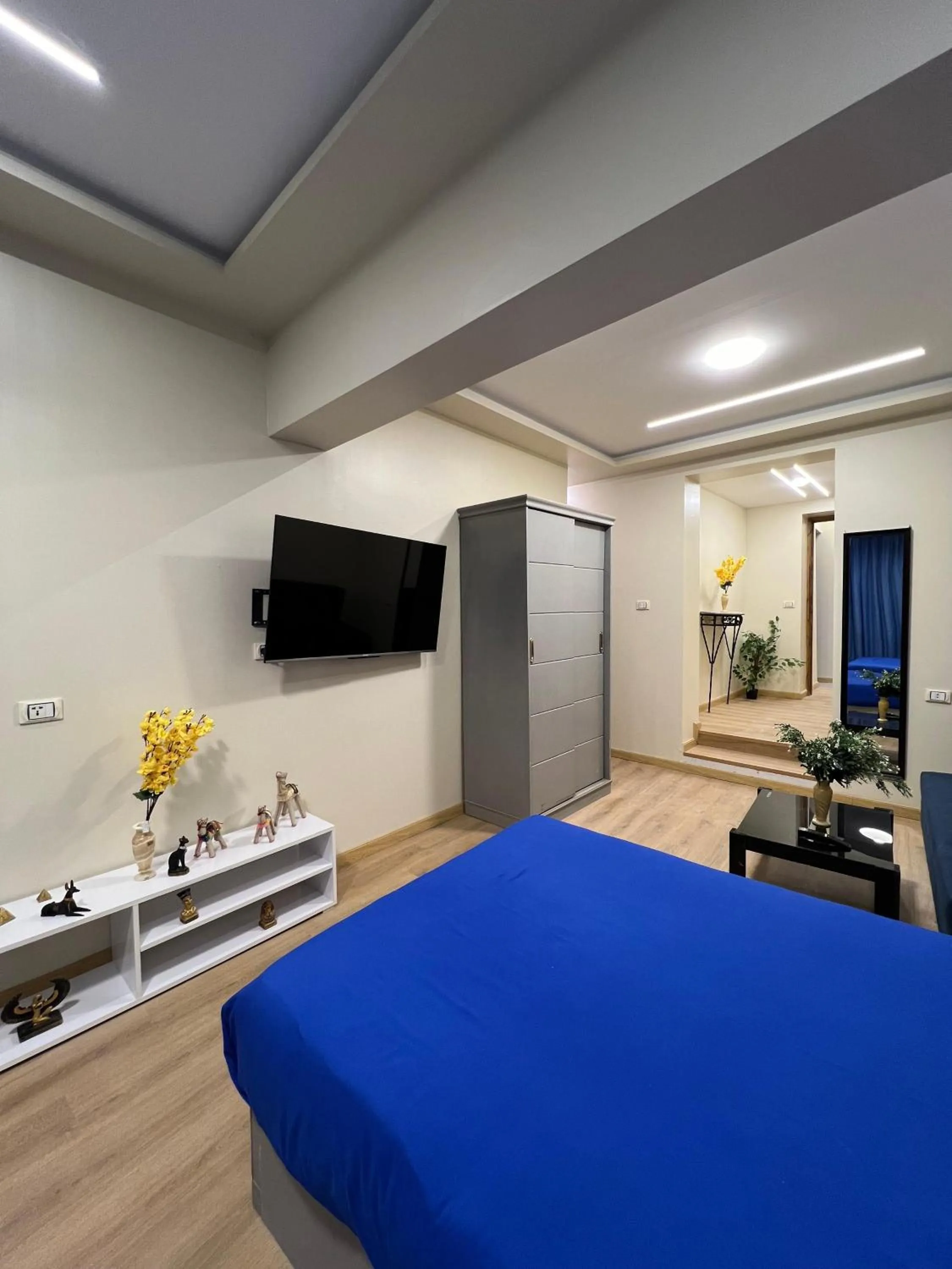 Communal lounge/ TV room, Bed in Pyramids View Inn Bed & Breakfast