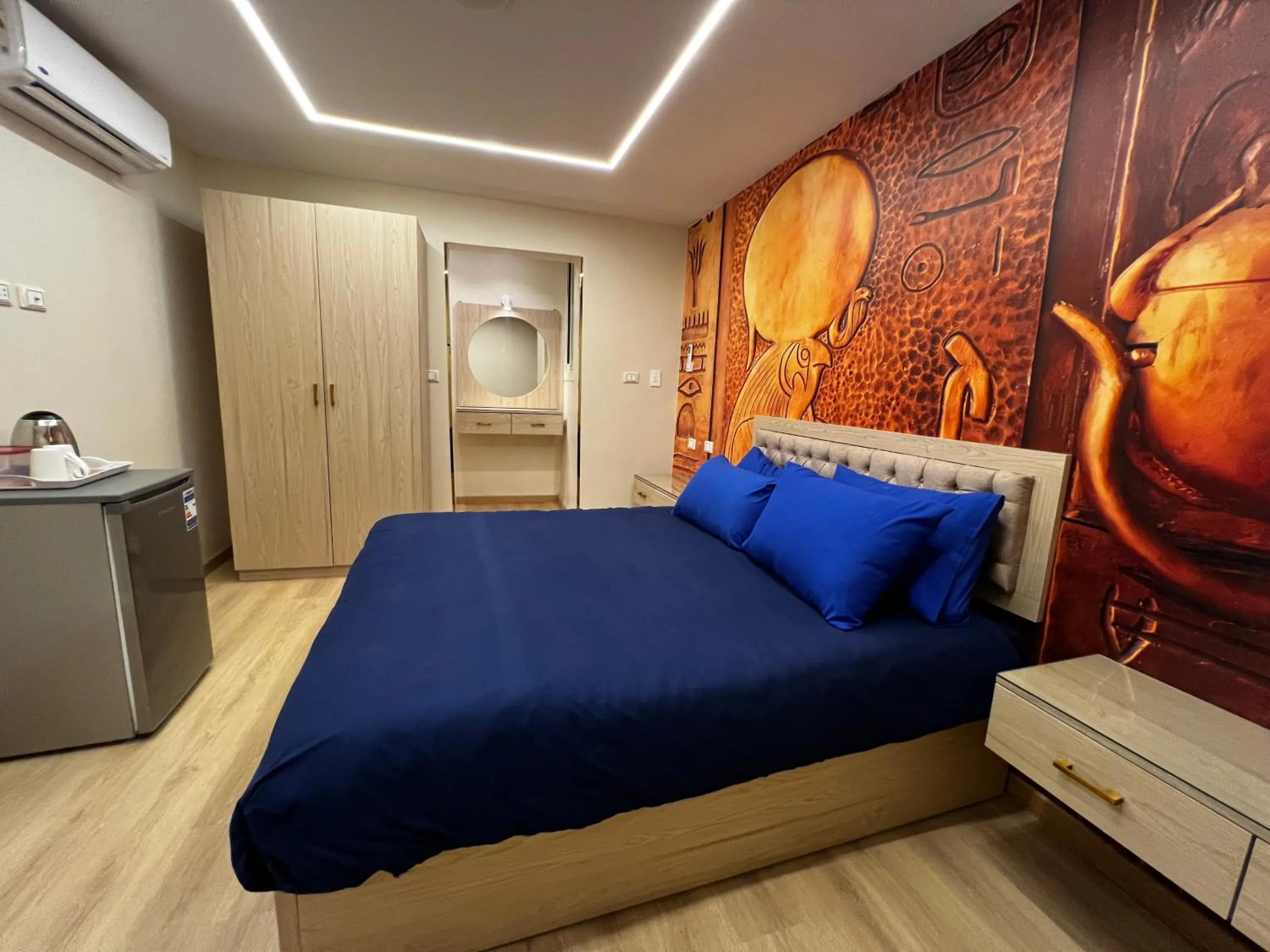 Bed in Pyramids View Inn Bed & Breakfast