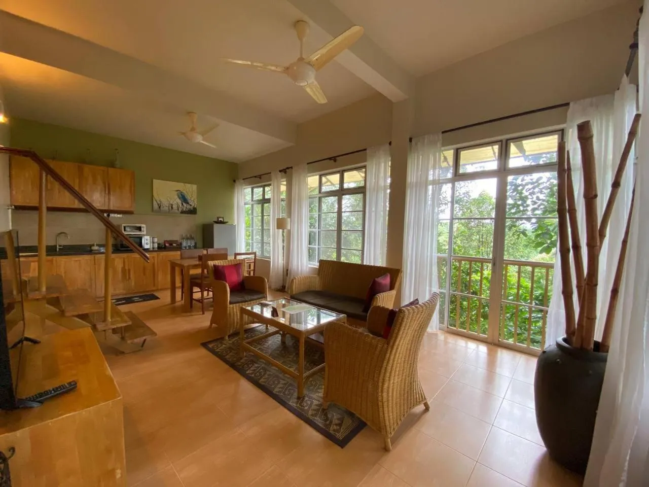 Living room in Ambong Rainforest Retreat