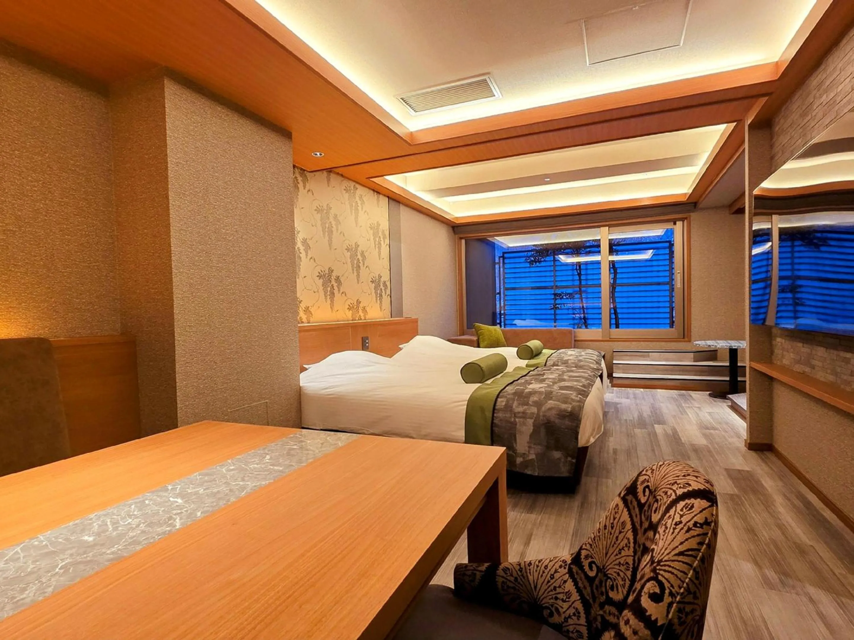 Bed in Kinugawa Plaza Hotel