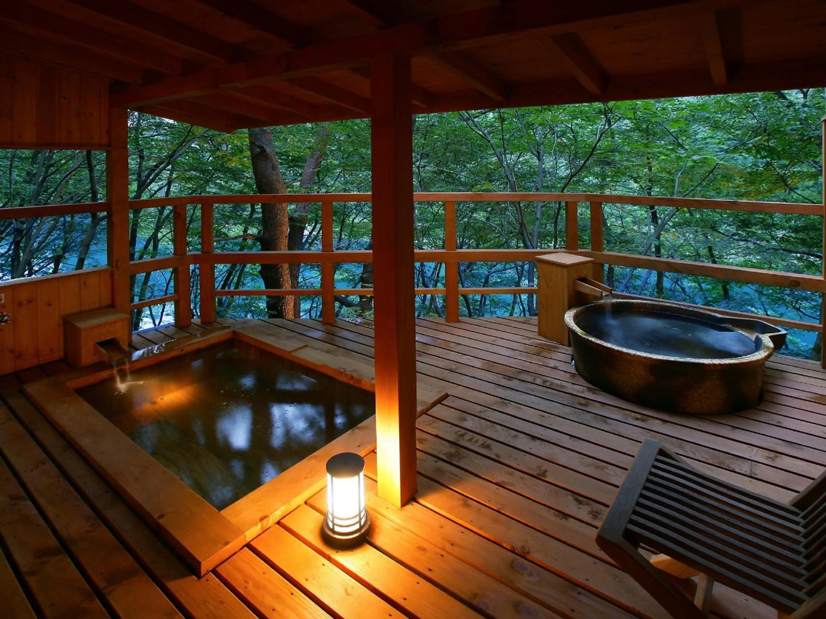 Open Air Bath in Kinugawa Plaza Hotel