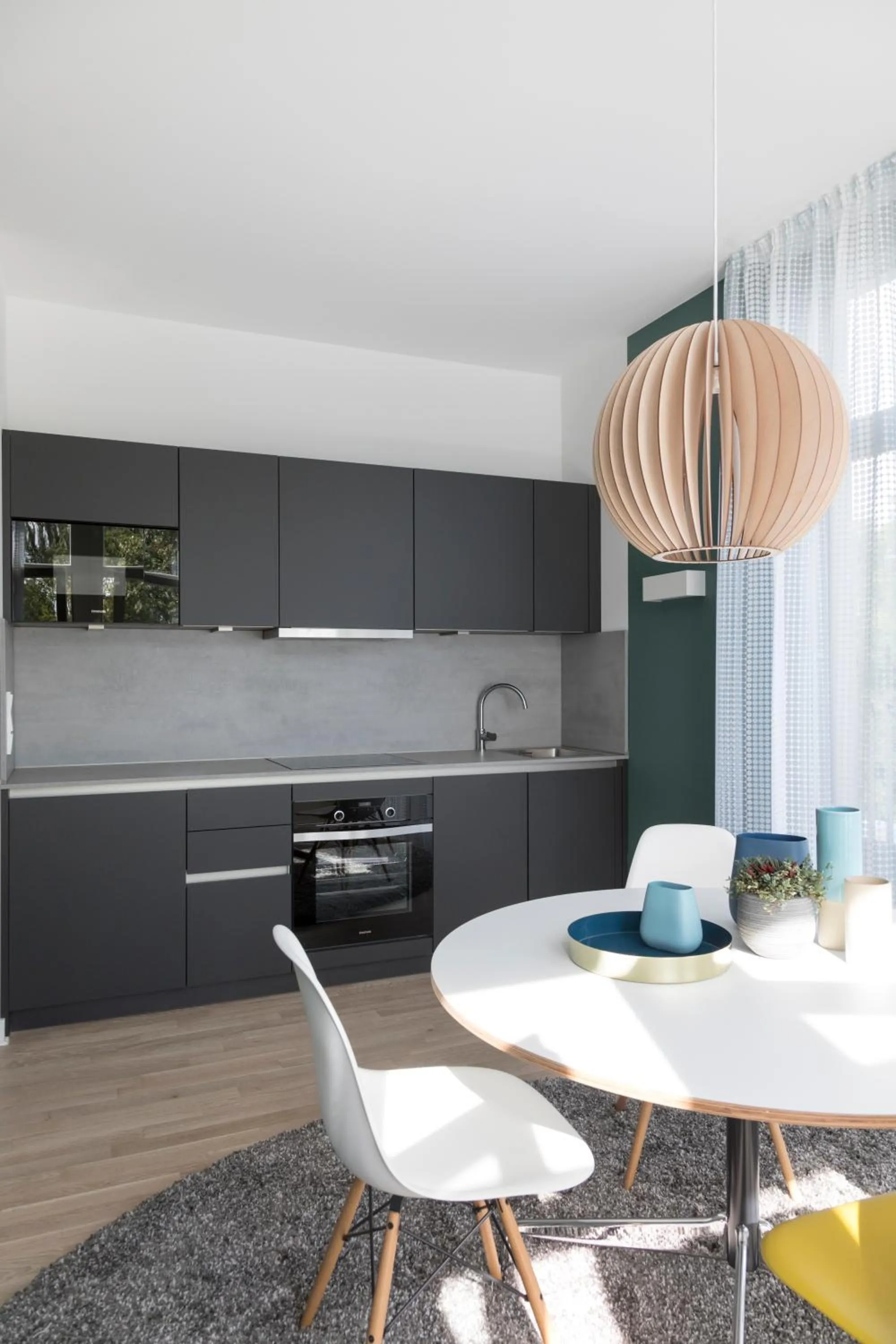 Kitchen or kitchenette in Park Penthouses Insel Eiswerder by Suite030