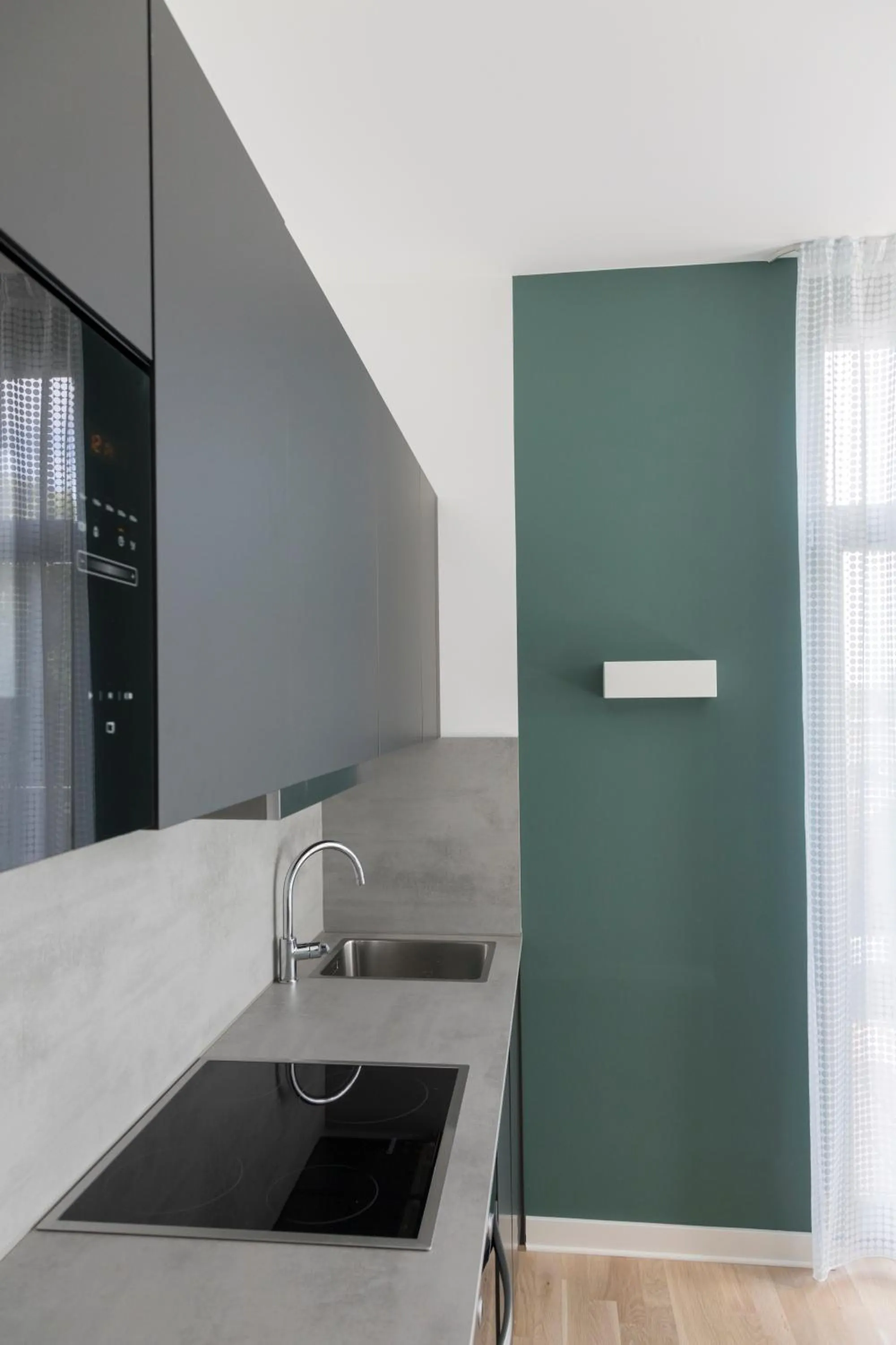 Kitchen or kitchenette in Park Penthouses Insel Eiswerder by Suite030