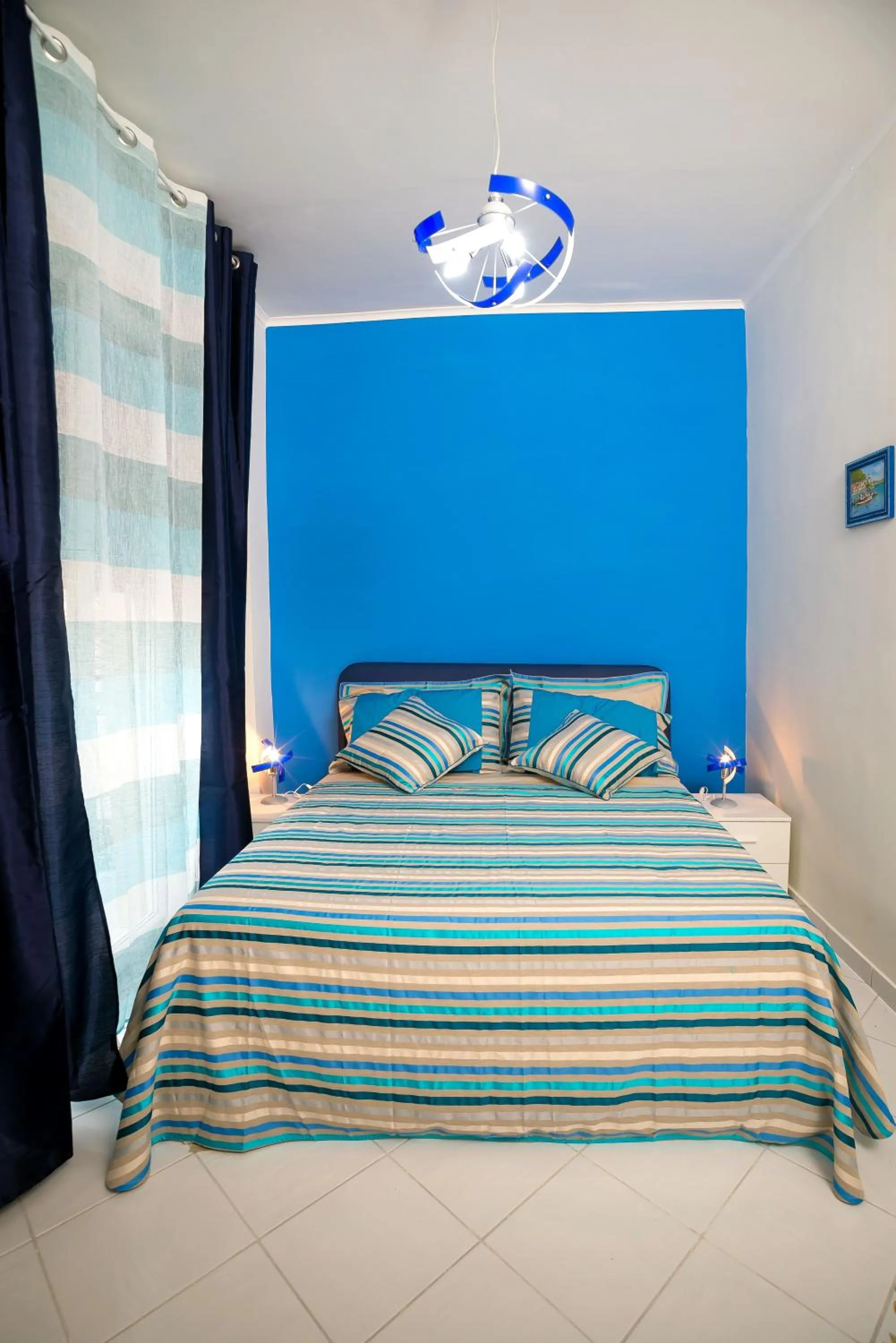 Bed in 'A Regina b&b Cetara