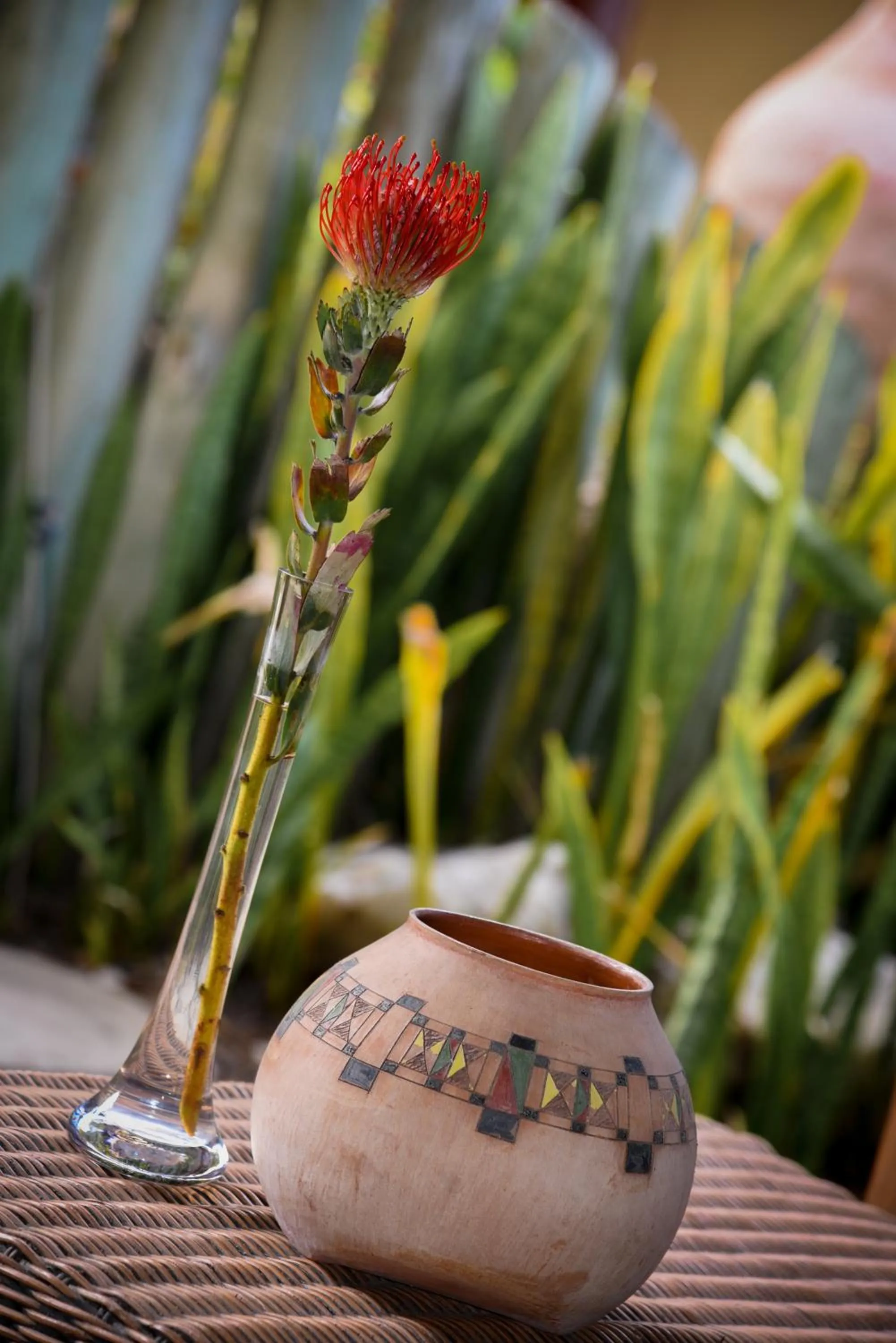 Decorative detail in La Lechere Guest House