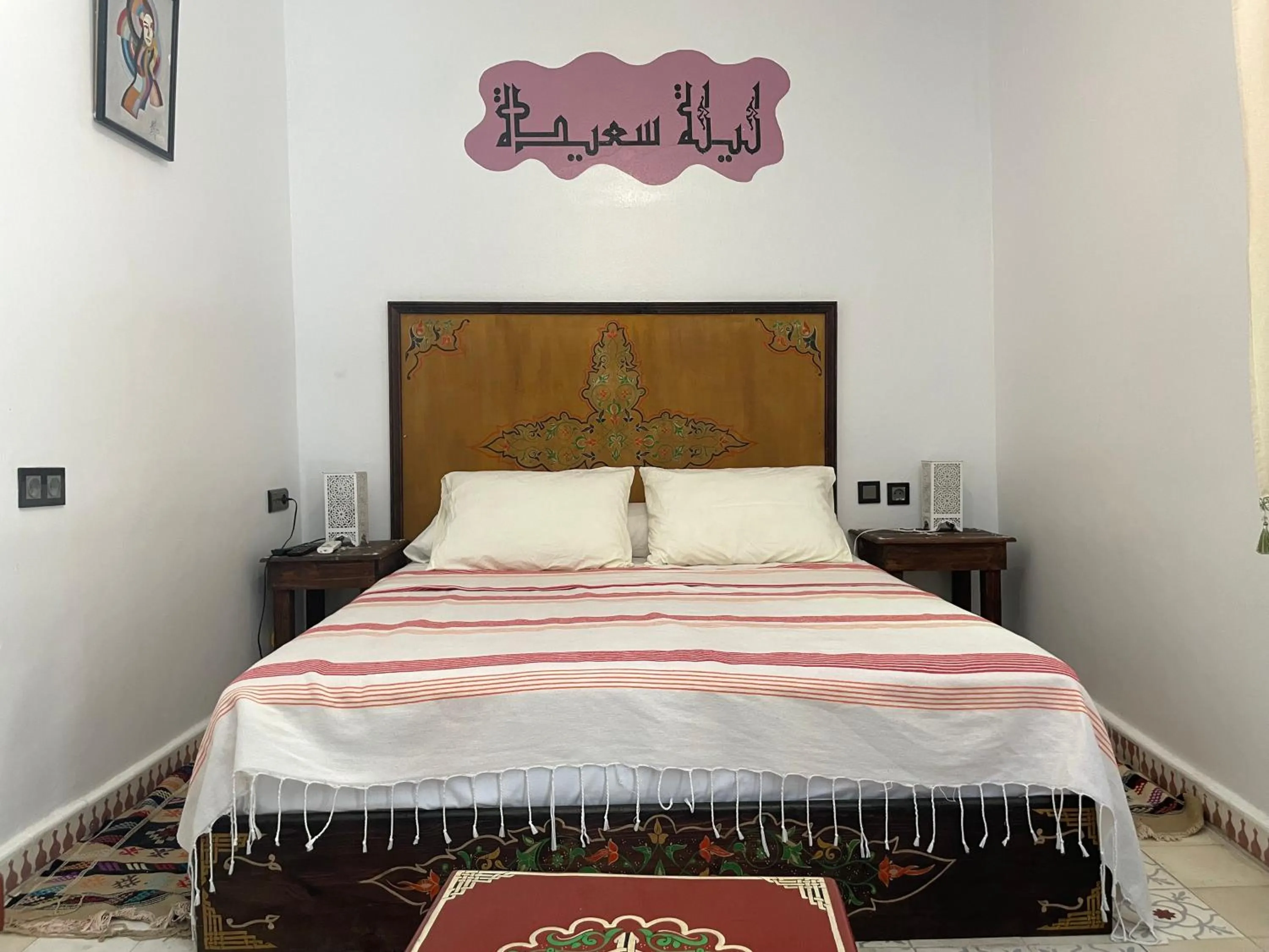 Bed in Riad Tingis