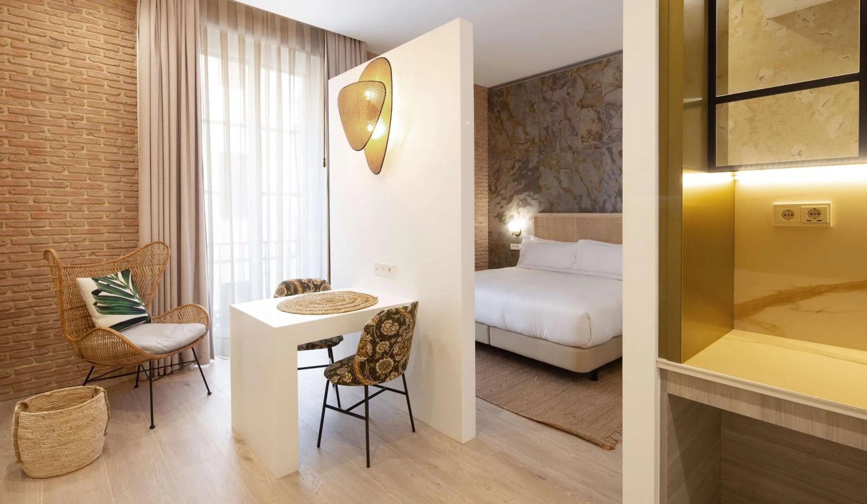 Living room, Bed in Atocha Hotel Madrid, Tapestry Collection by Hilton