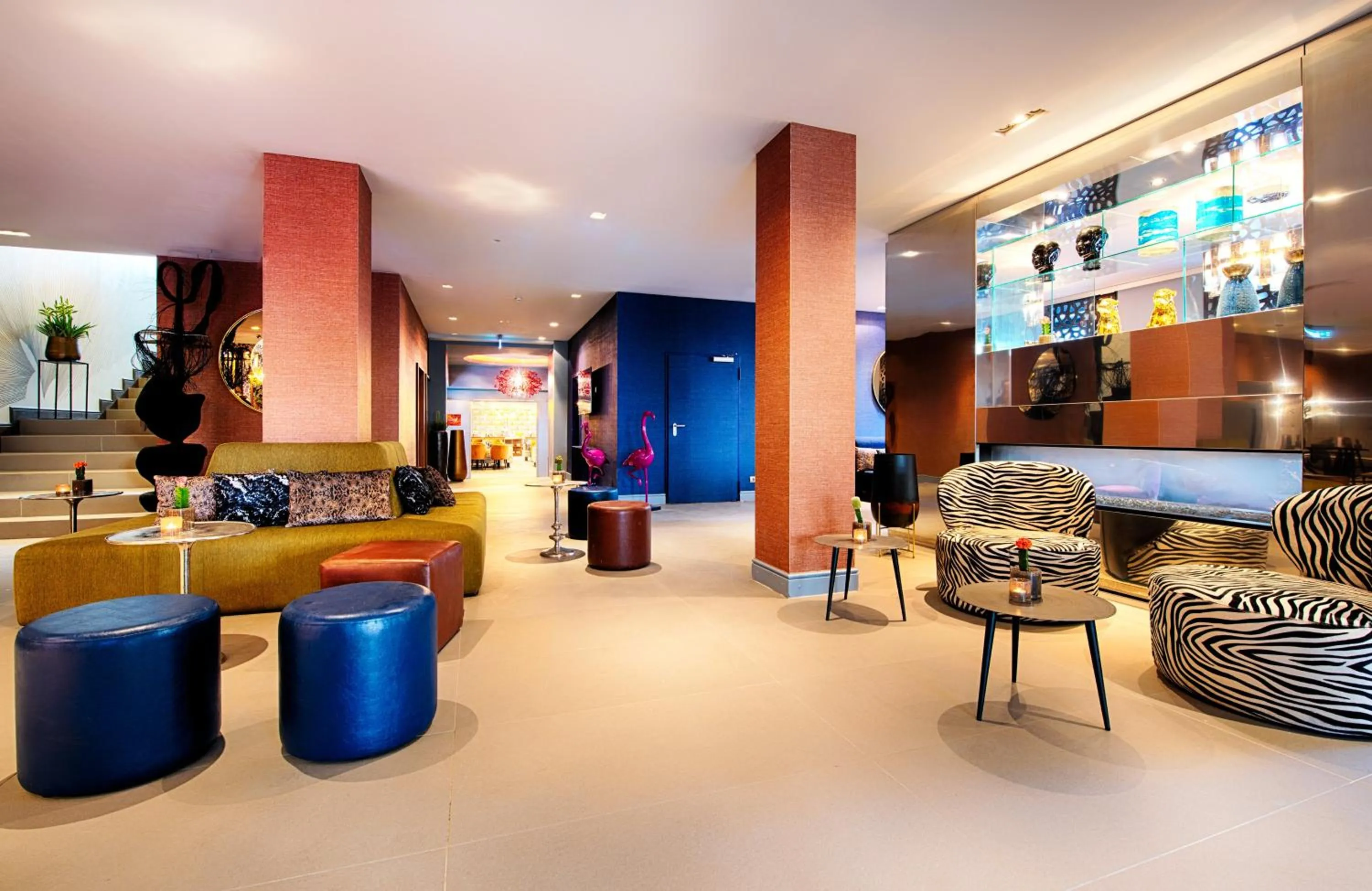 Lobby or reception in NYX Hotel Mannheim by Leonardo Hotels