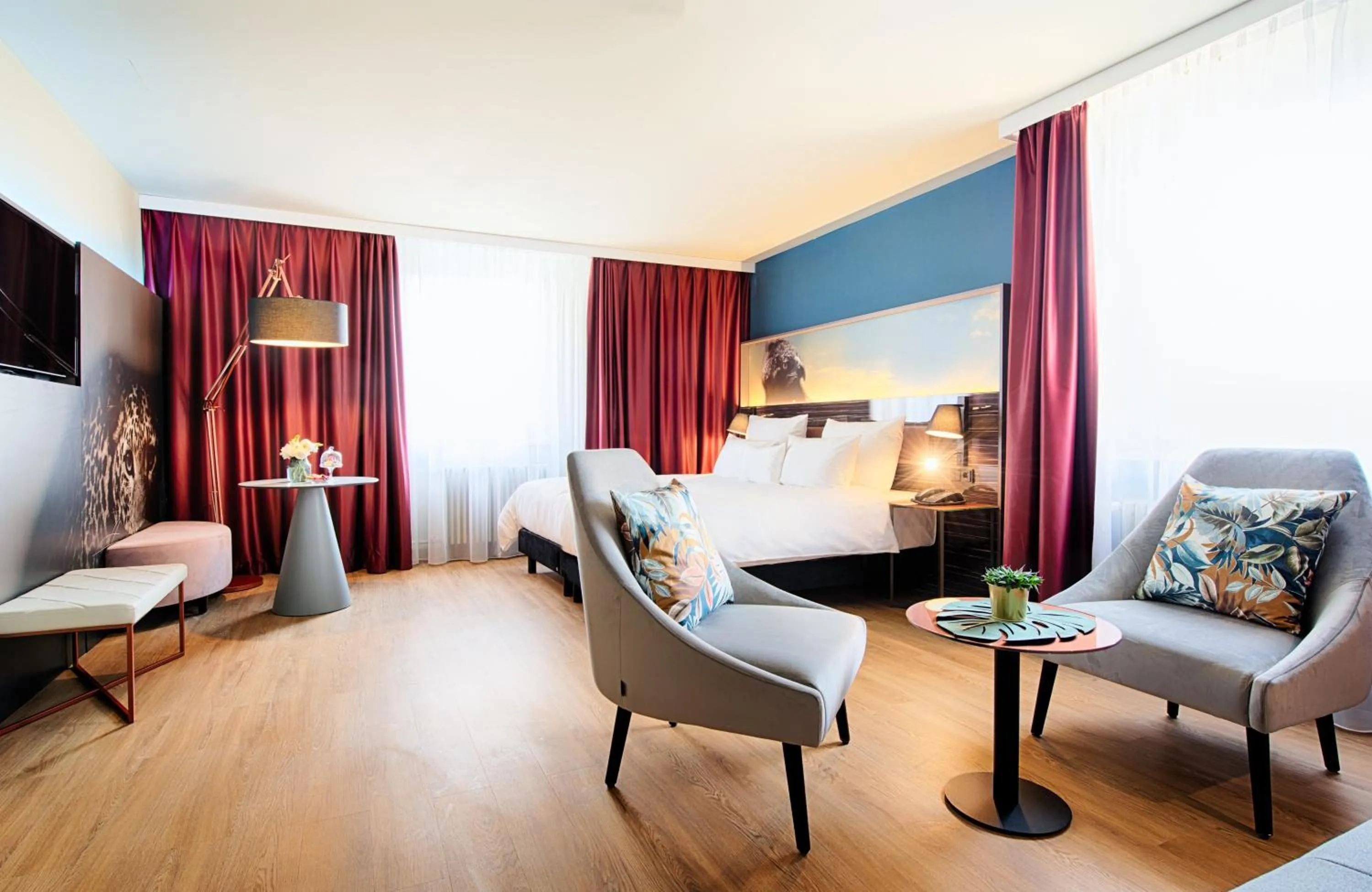 Photo of the whole room, Bed in NYX Hotel Mannheim by Leonardo Hotels