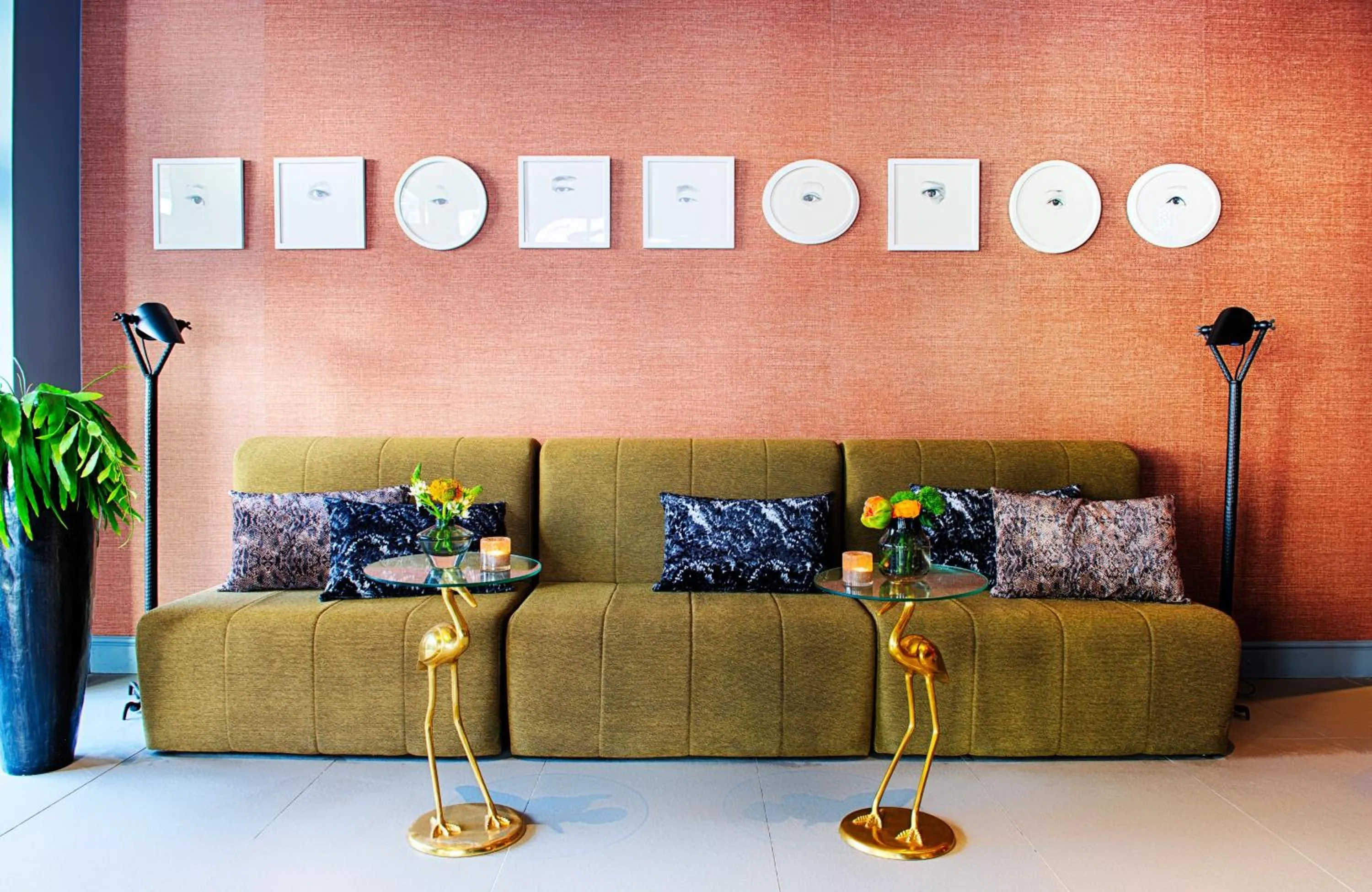 Lobby or reception in NYX Hotel Mannheim by Leonardo Hotels