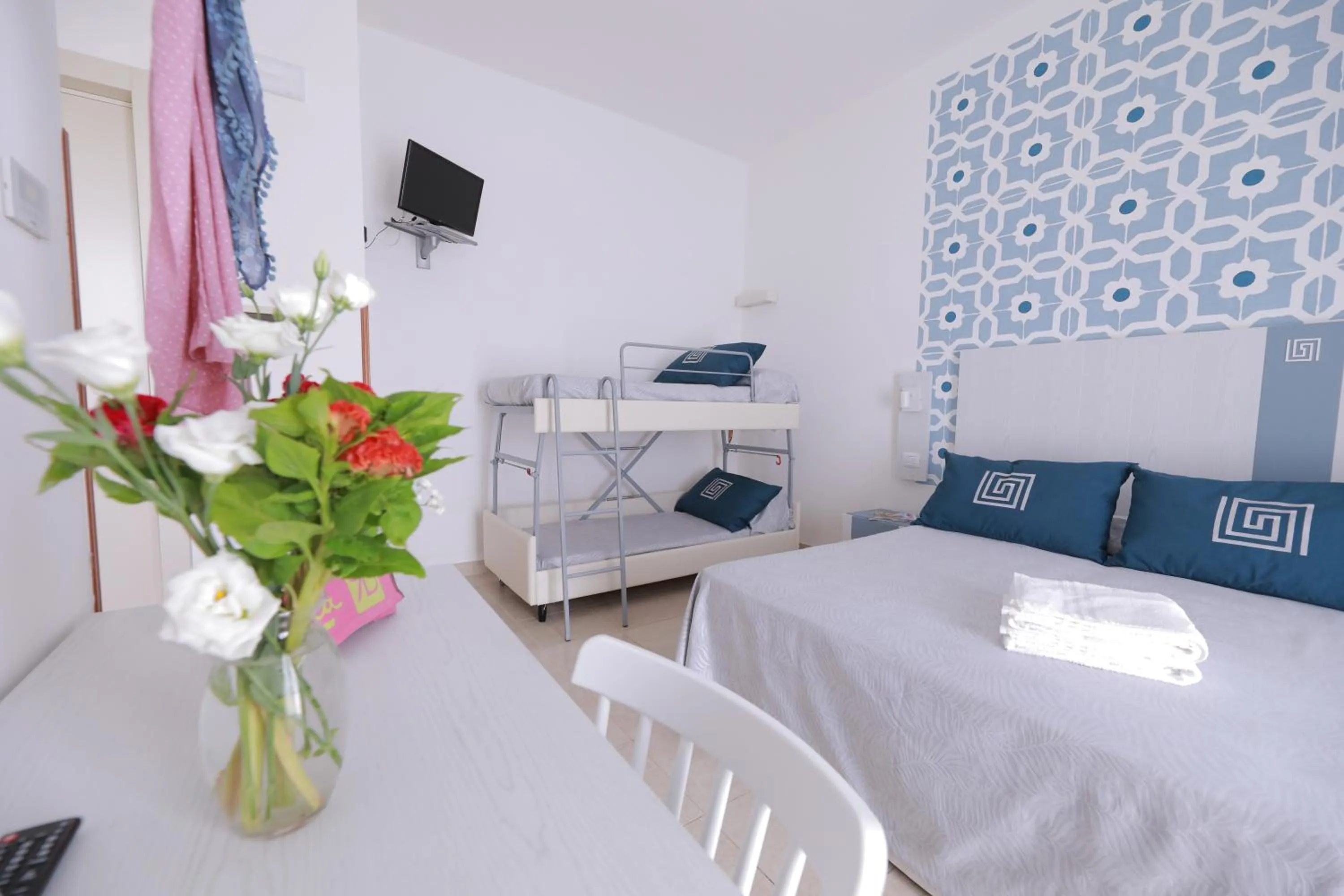 Bed in Hotel Magna Grecia