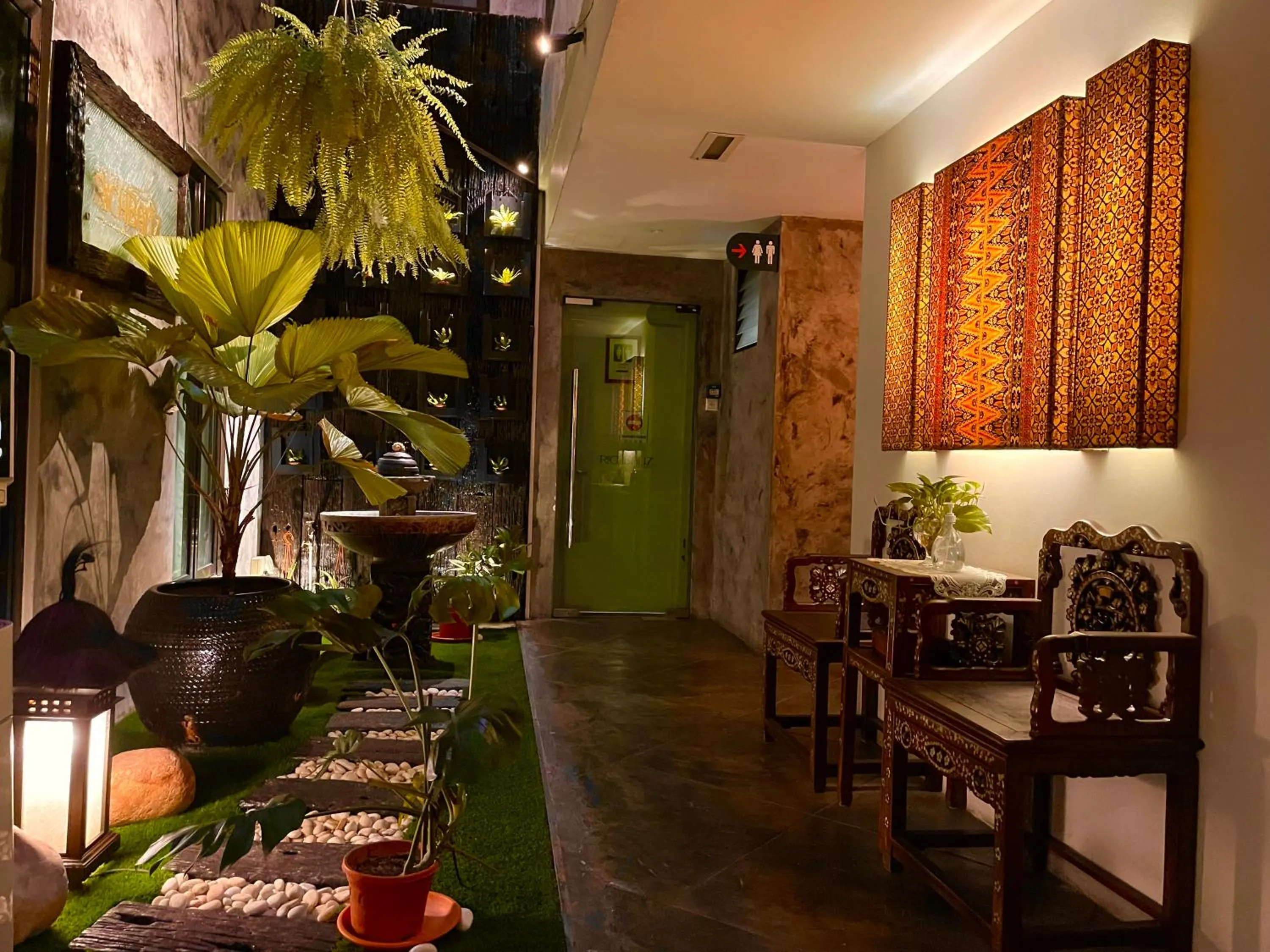 Inner courtyard view in Hotel Richbaliz Selayang