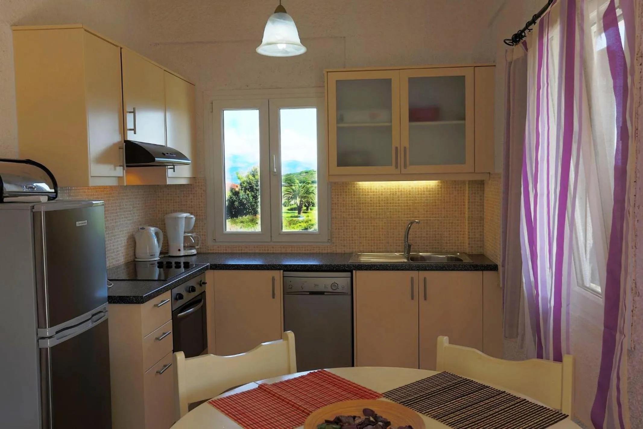 Kitchen or kitchenette in Elli Beach Apartments and Studios
