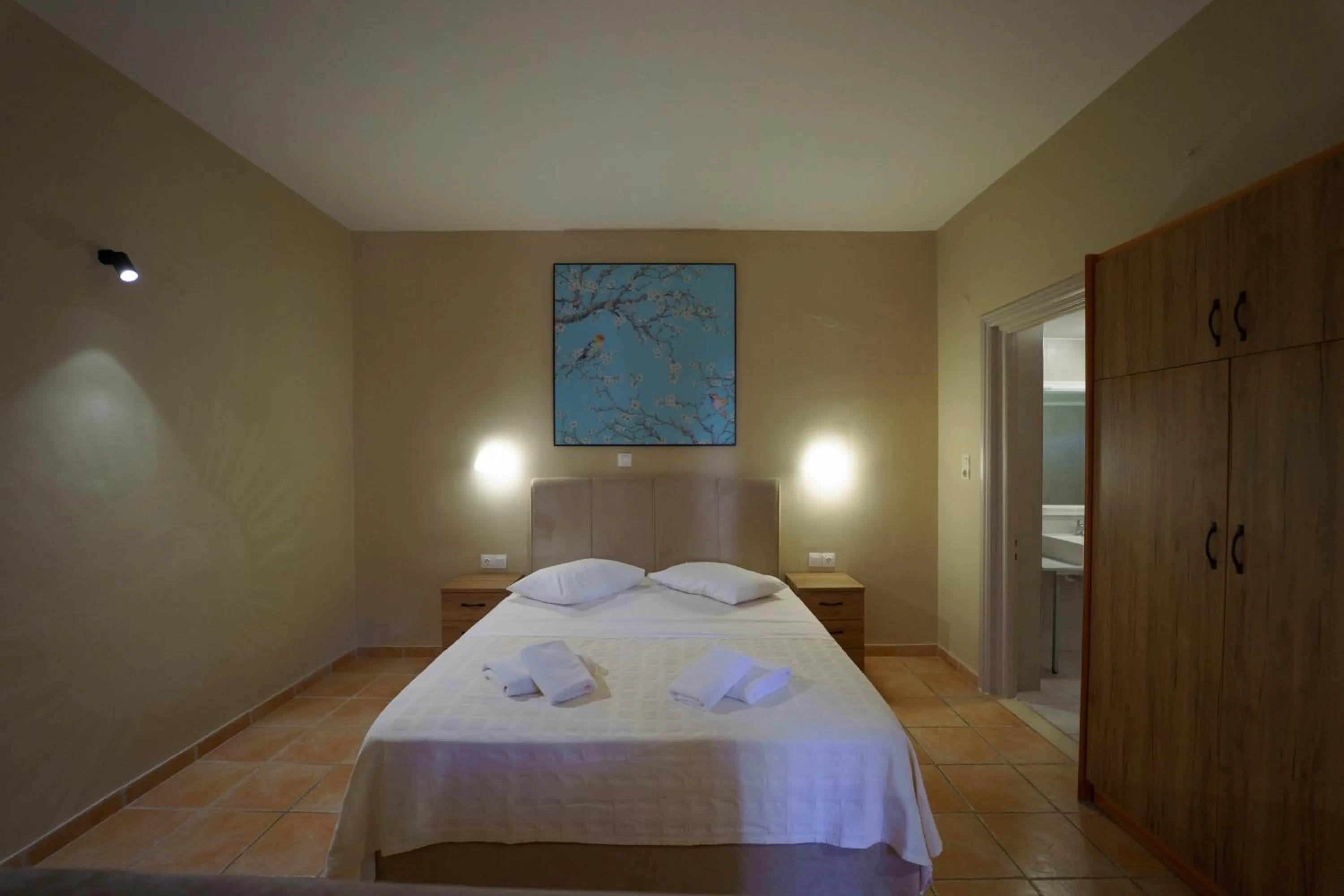 Bed in Rouda Bay Beach Hotel