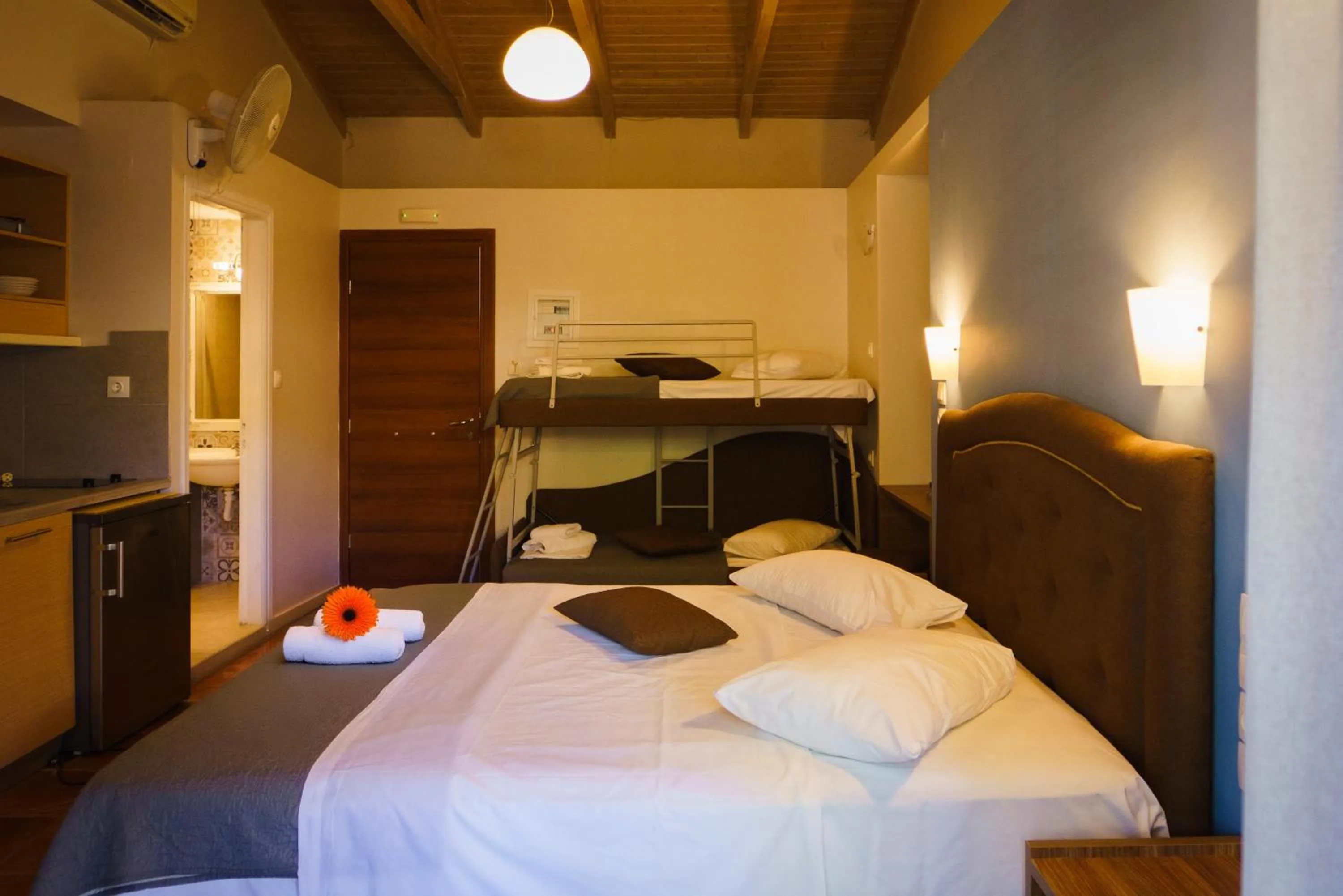 Bed in Rouda Bay Beach Hotel