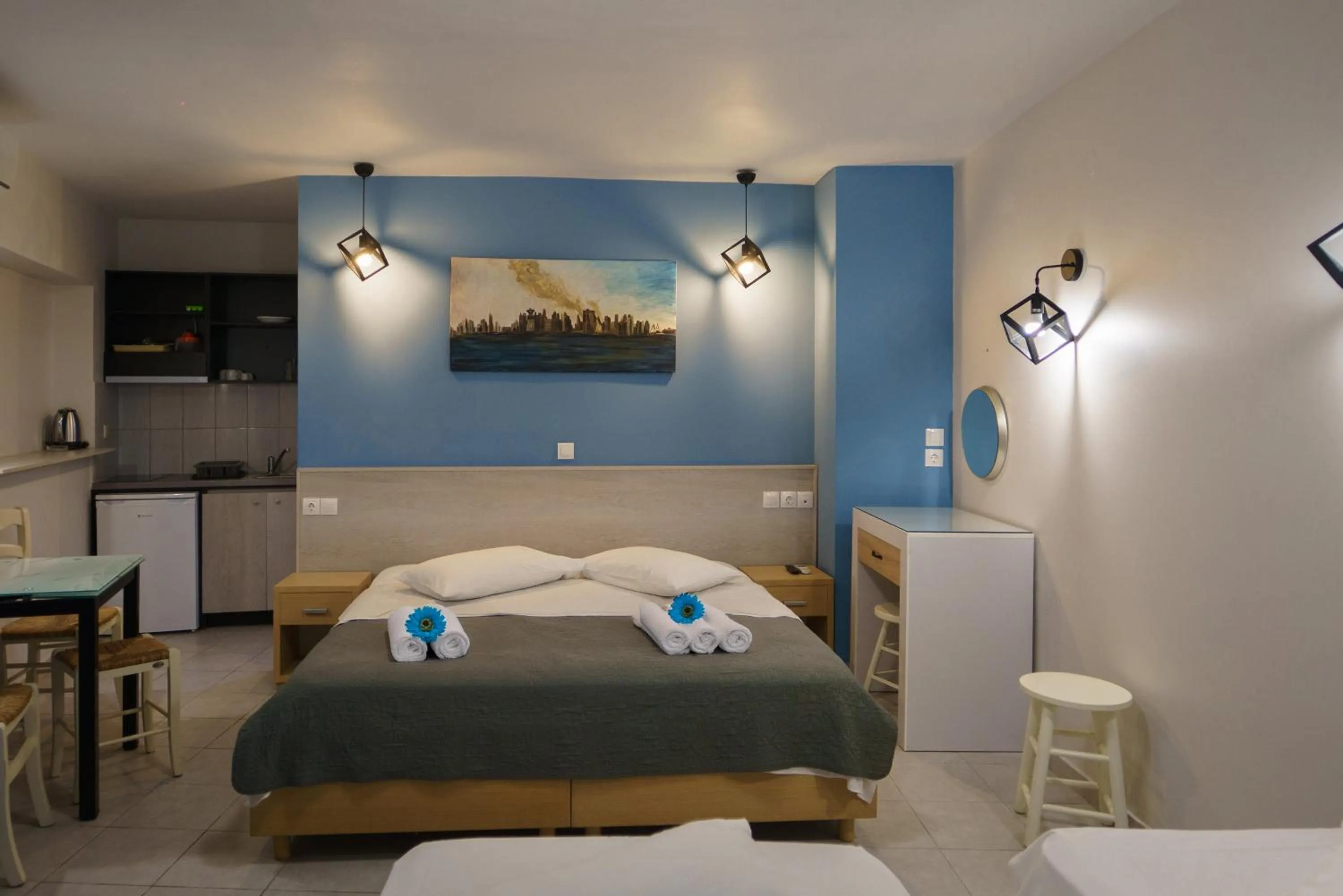 Bed in Rouda Bay Beach Hotel