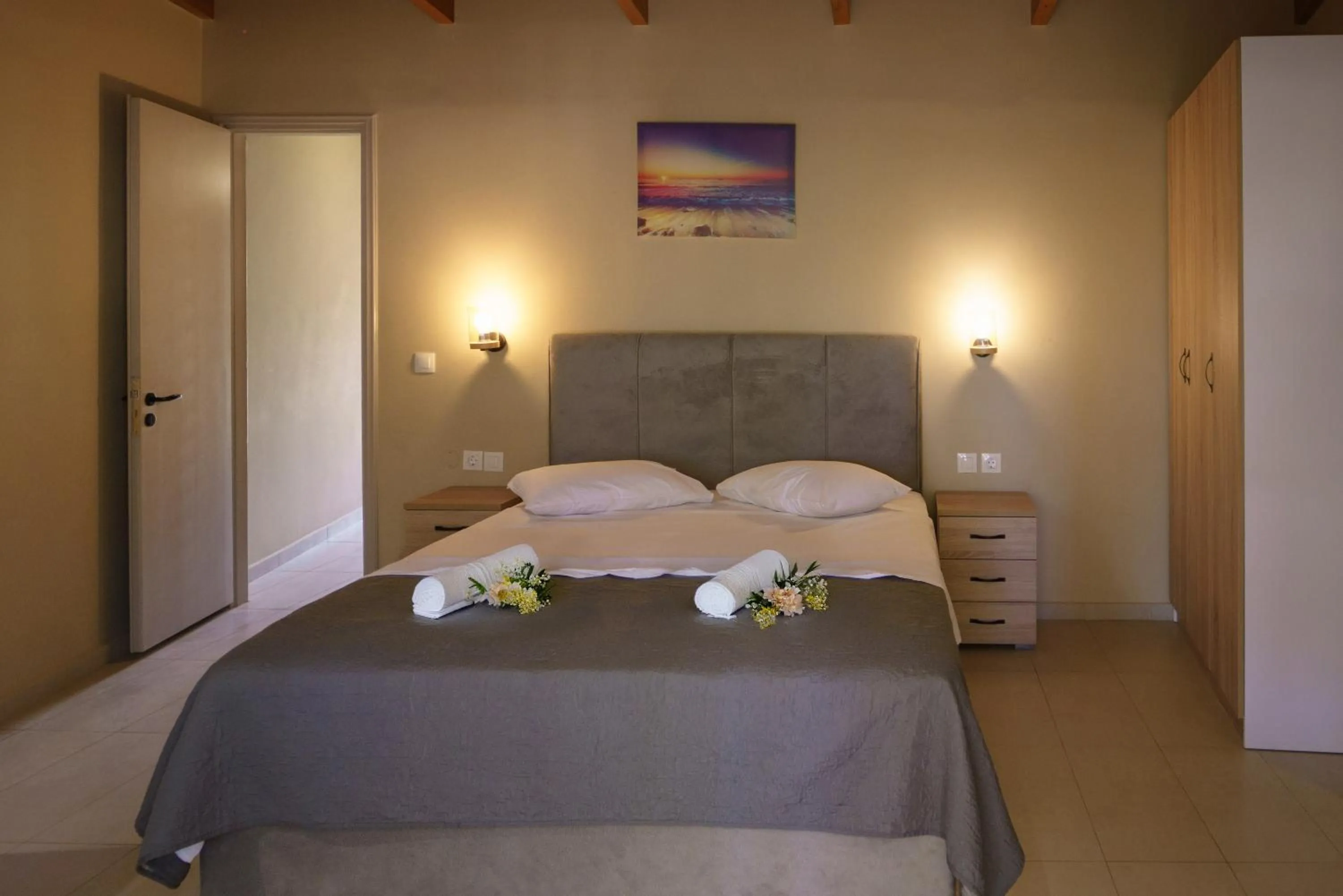 Bed in Rouda Bay Beach Hotel