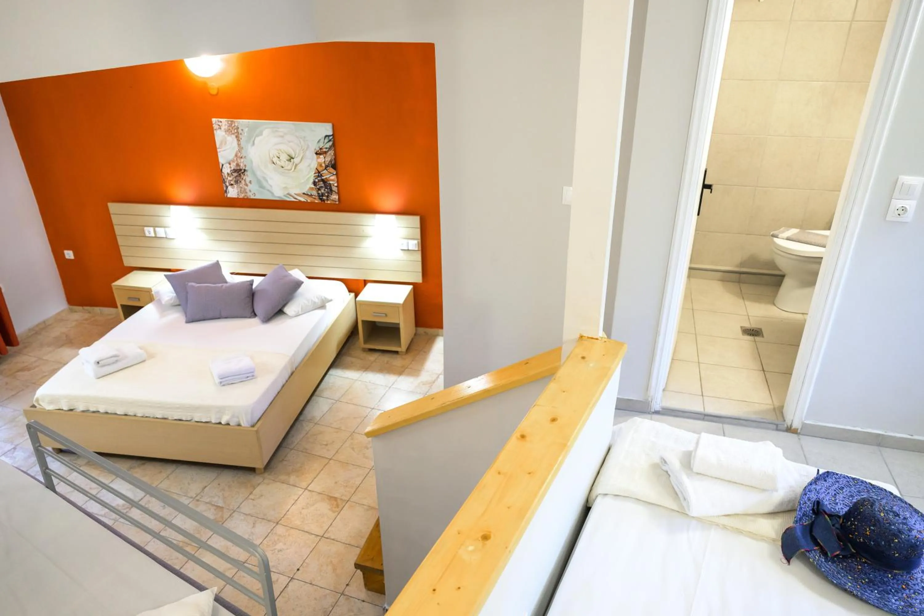 Bed in Rouda Bay Beach Hotel