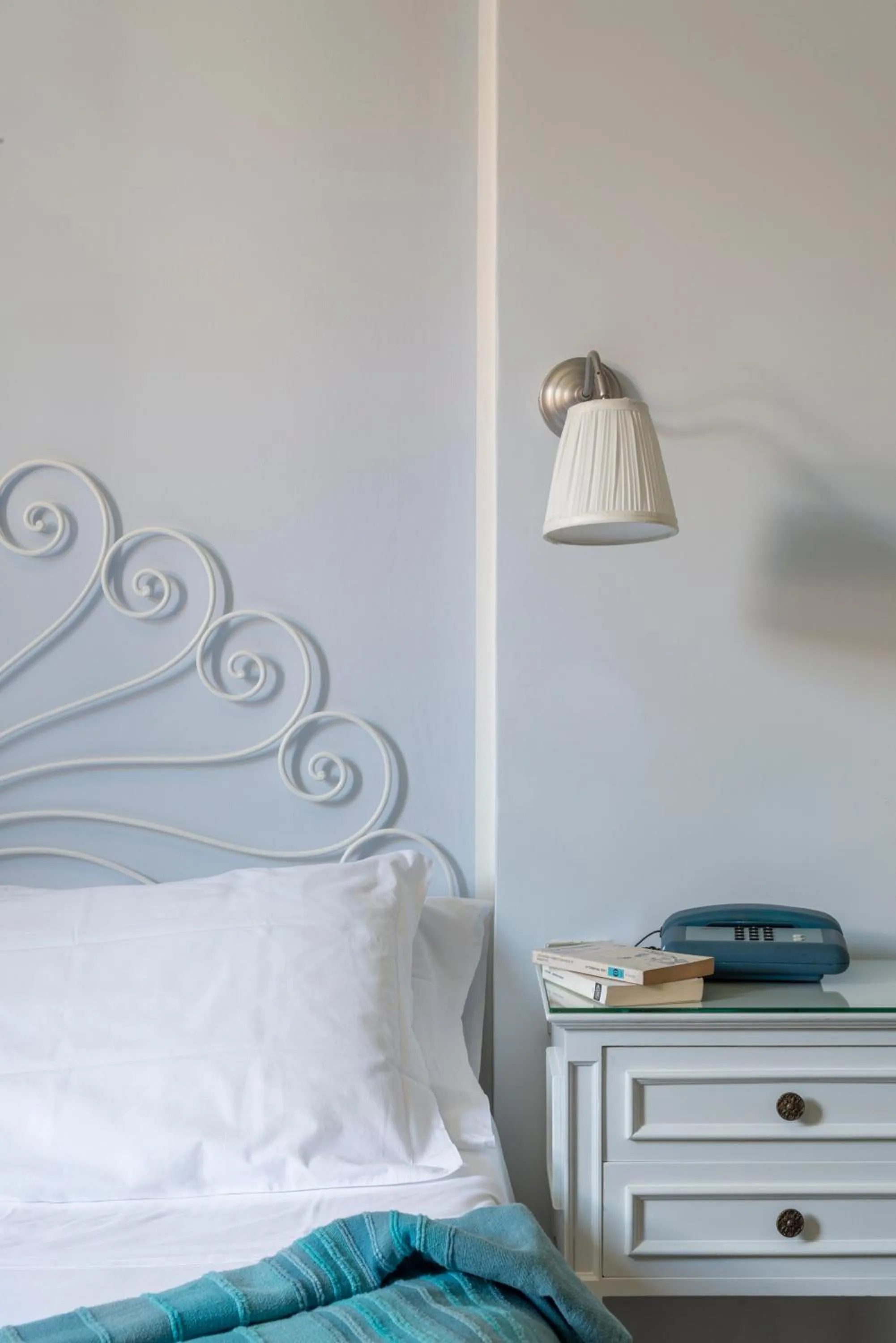 Decorative detail, Bed in Hotel Posta