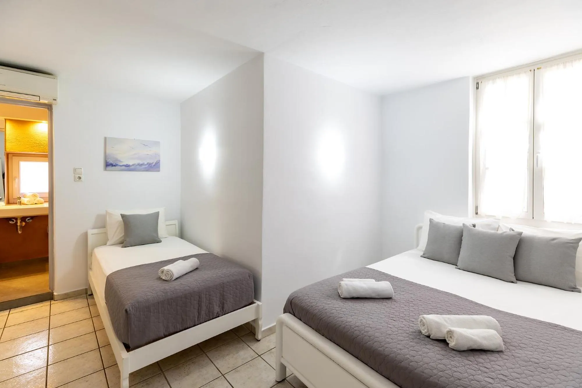 Bed in Achilleas Pension