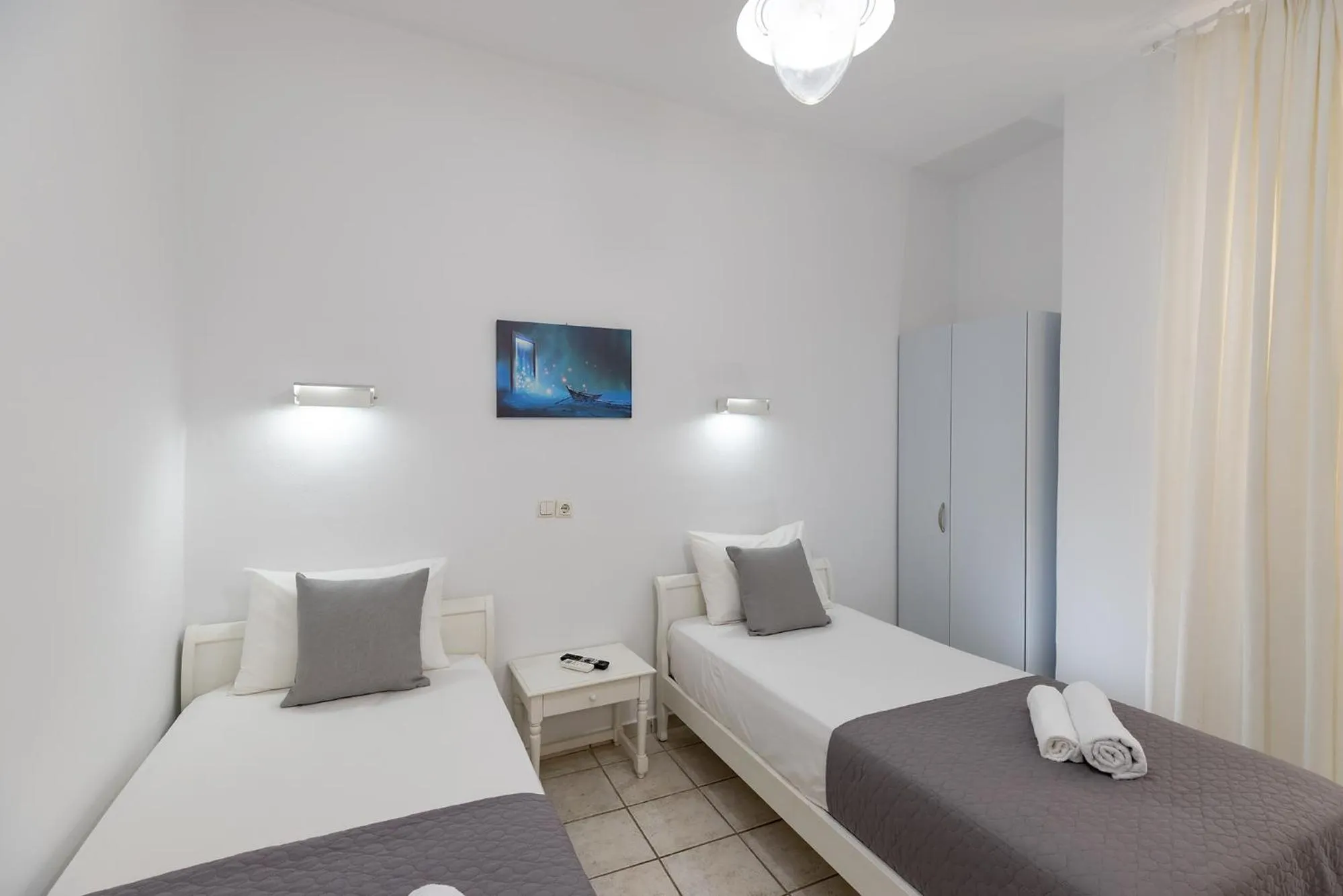 Bedroom, Bed in Achilleas Pension