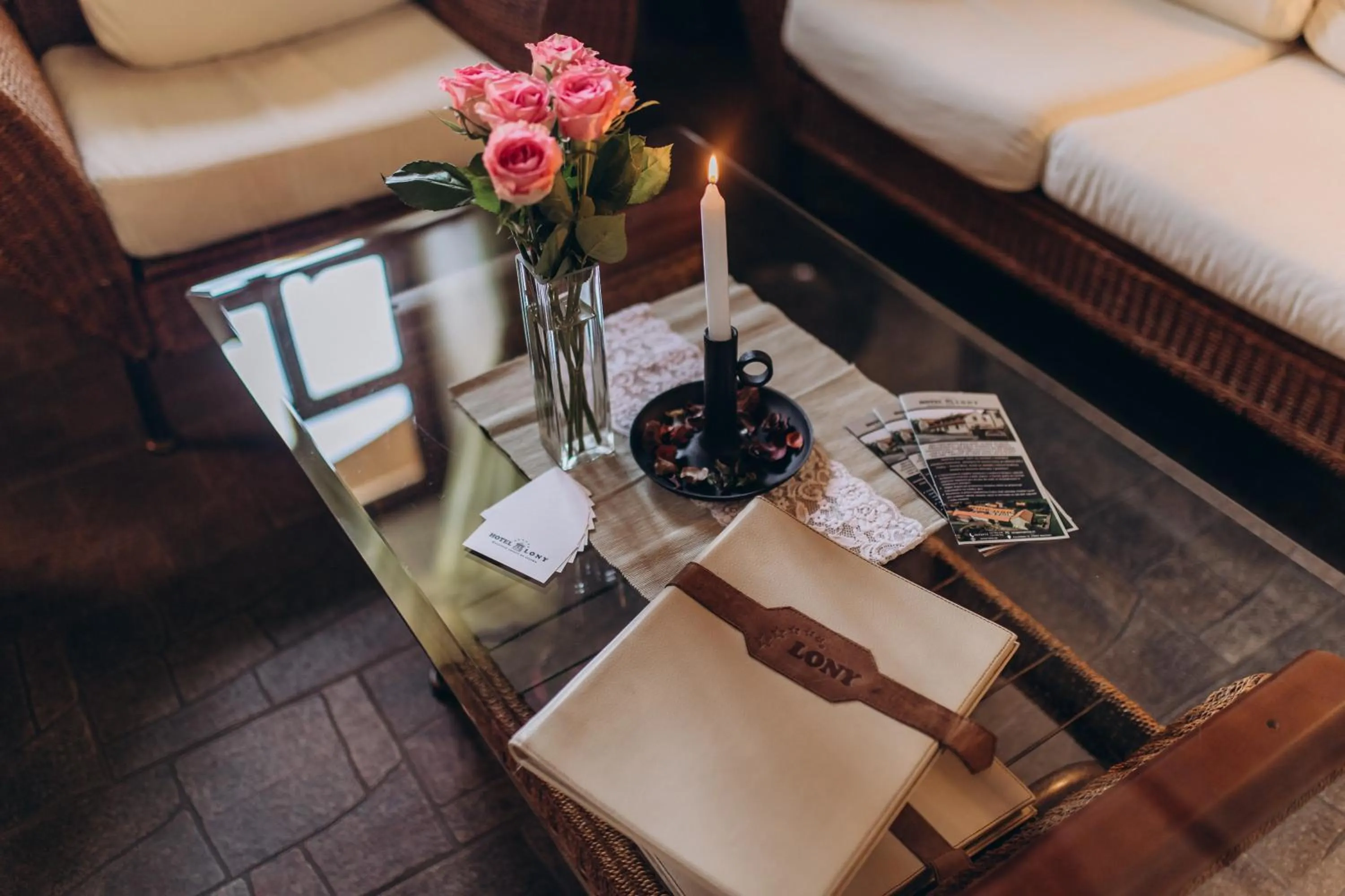 Seating area in Hotel Lony