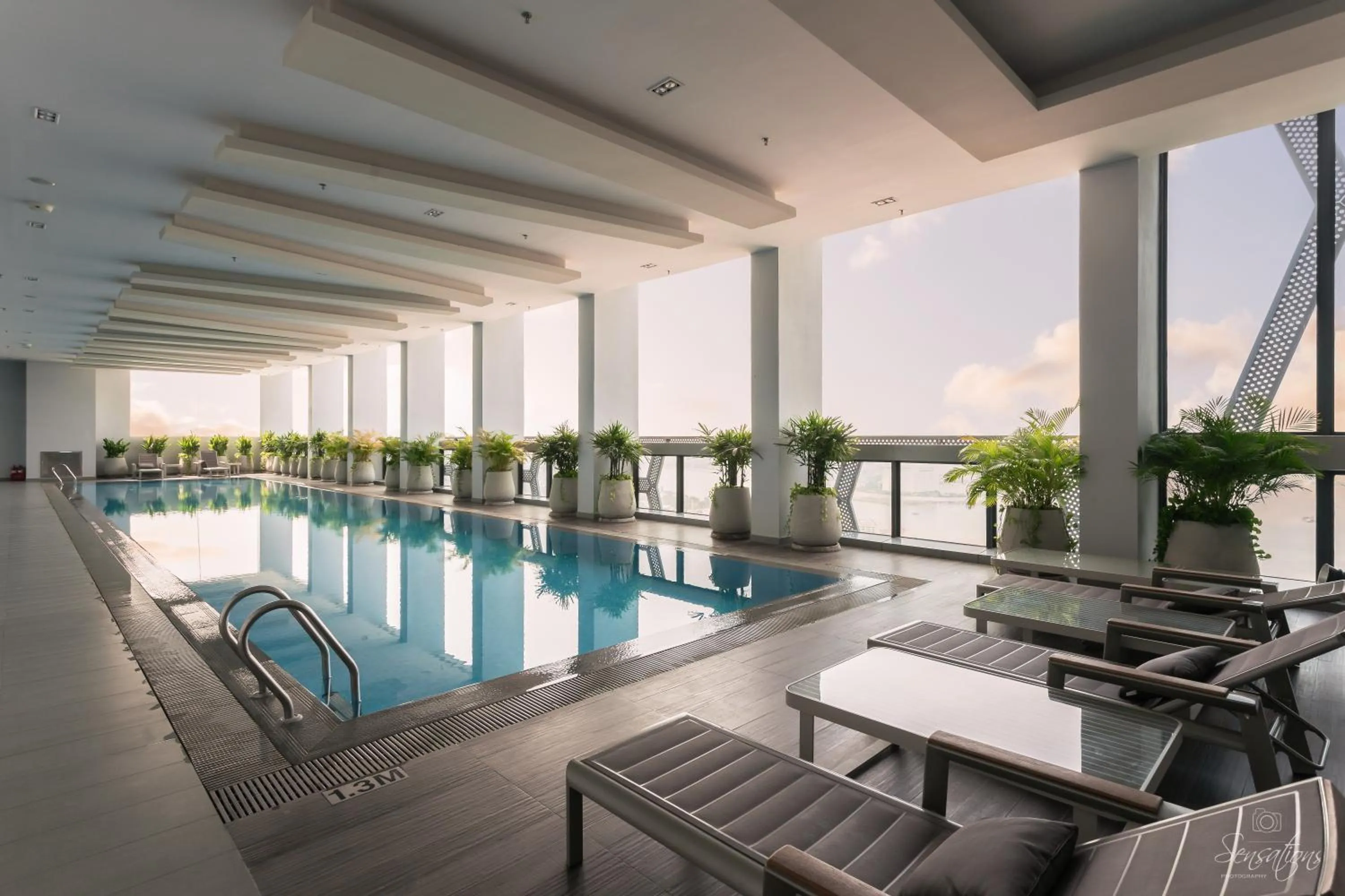 Swimming pool in The Snowbell Hotel & Spa at The Bridge