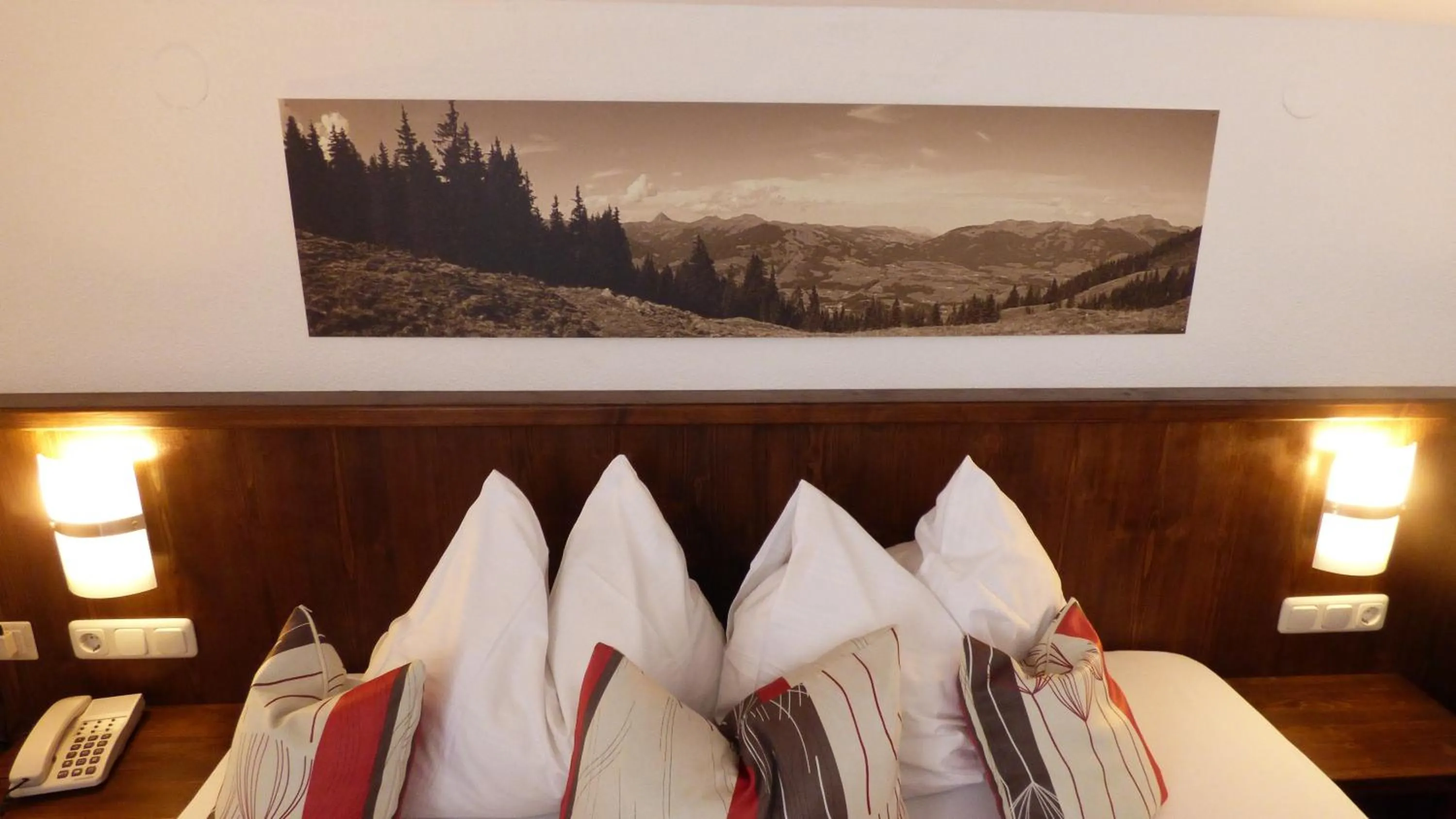 Bed in Hotel Dorfgasthof Schlösslstube