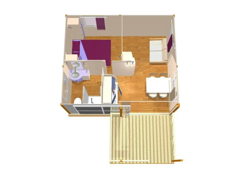 Floor plan in Camping La Pinède